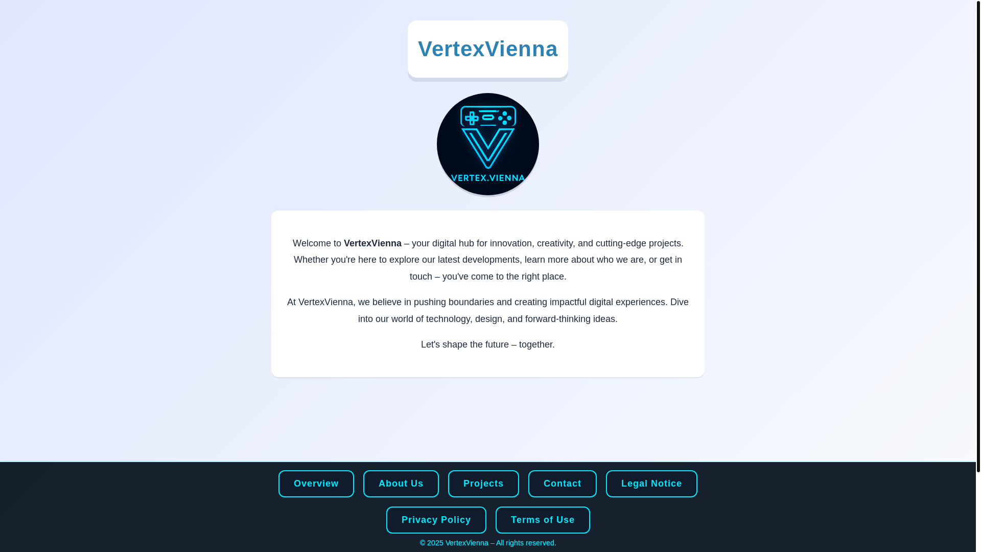 website screenshot of https://vertexvienna.at/
