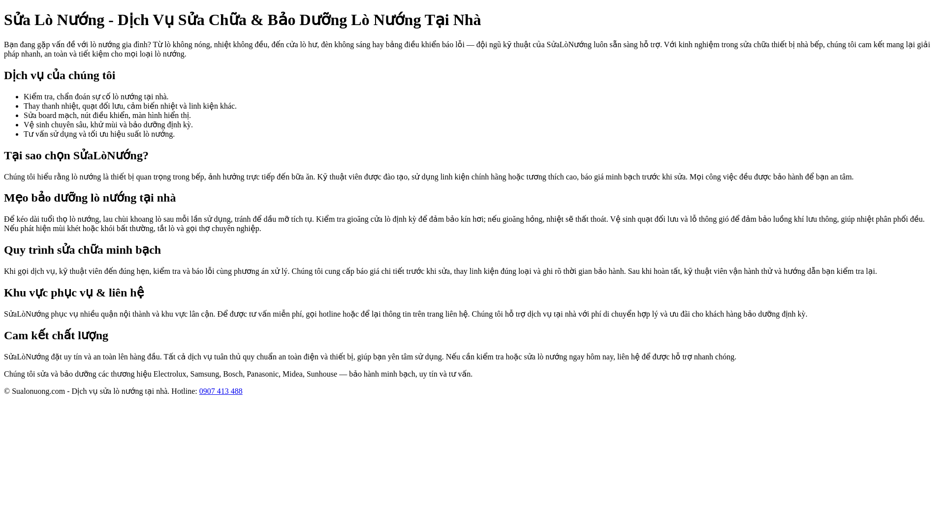 website screenshot of https://sualonuong.com/