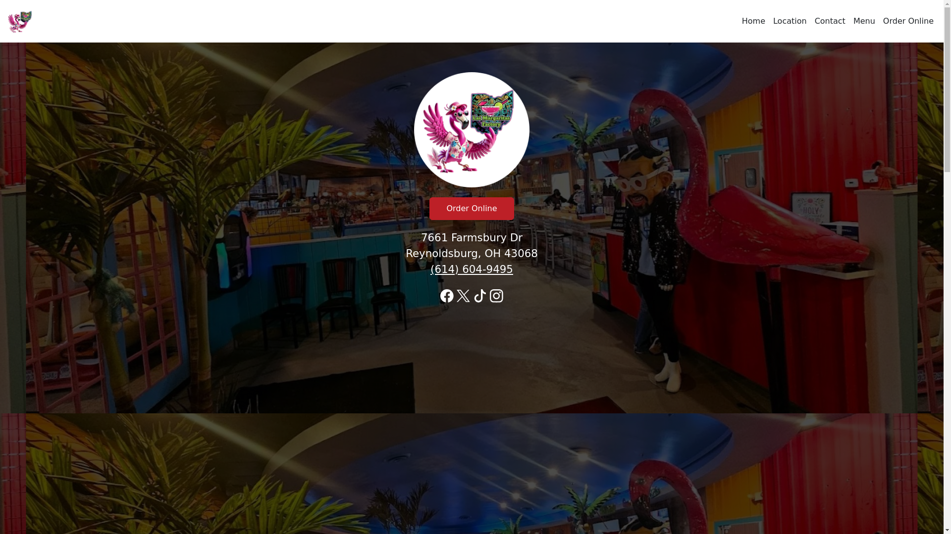 website screenshot of https://lasmargaritasfactoryoh.com/