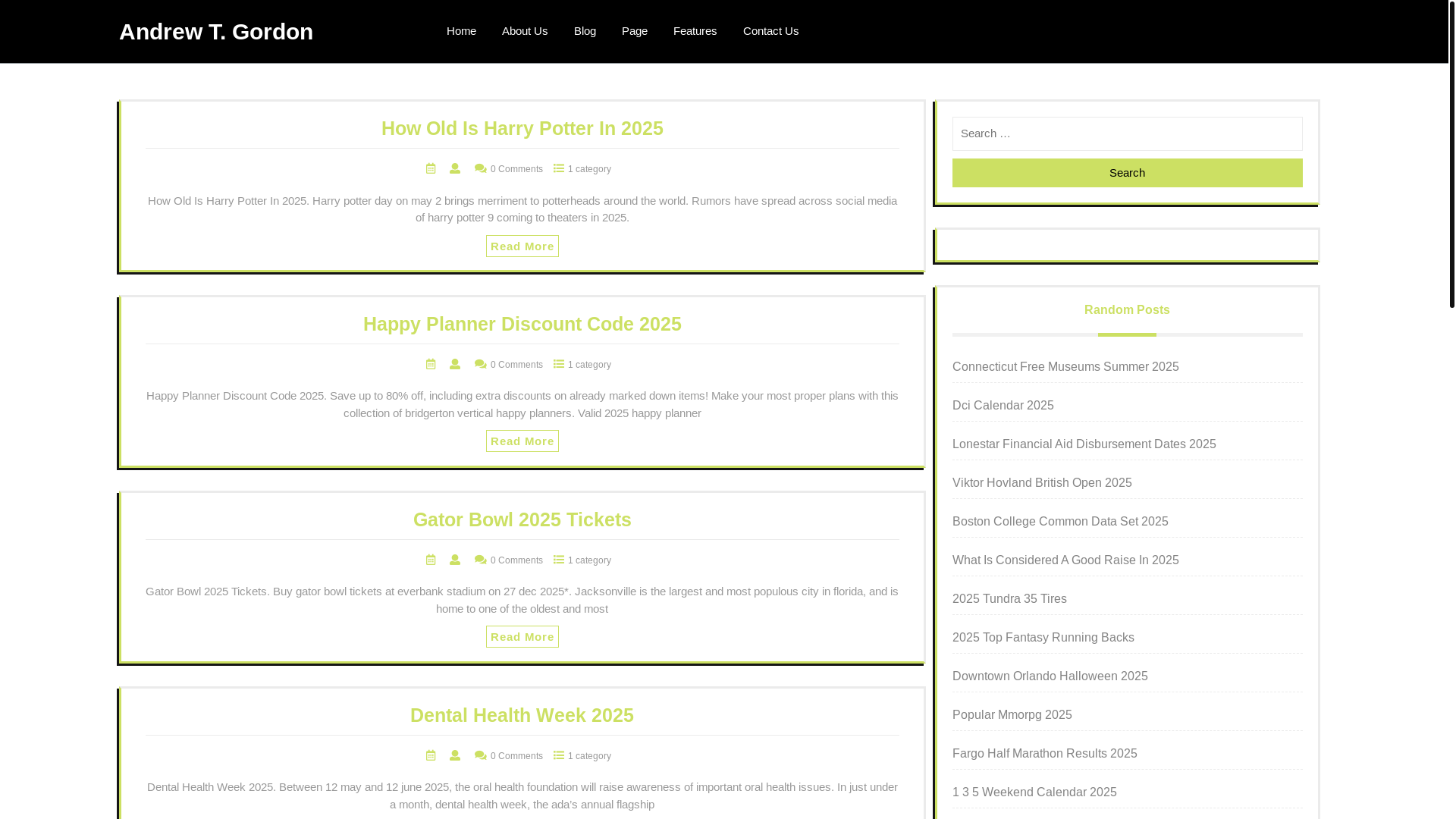 website screenshot of https://andrewtgordon.pages.dev/