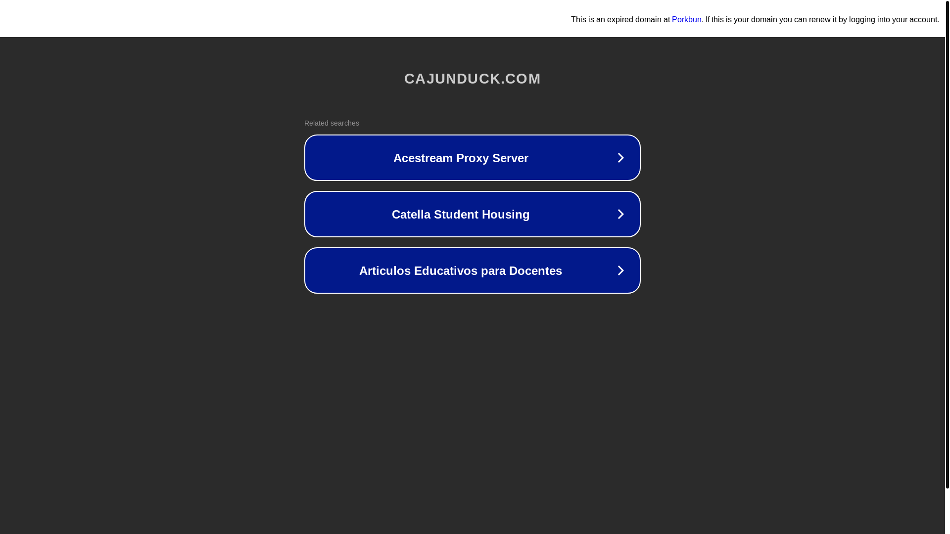 website screenshot of https://cajunduck.com/