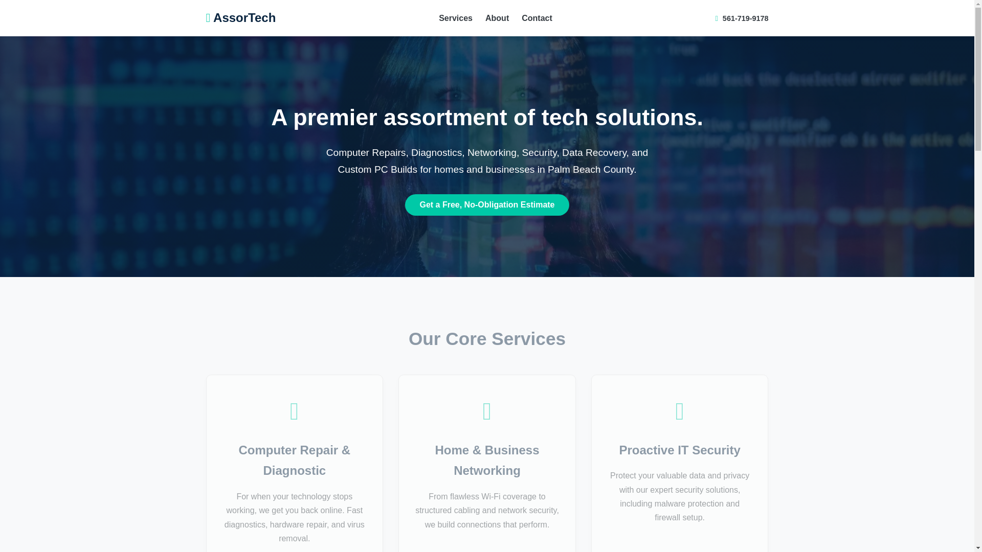 website screenshot of https://assortech.pages.dev/