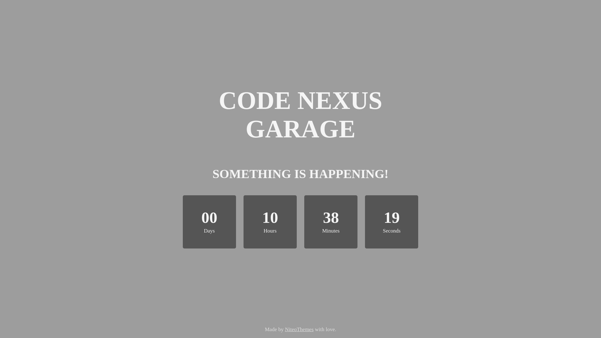 website screenshot of https://codenexusgaragellc.com/
