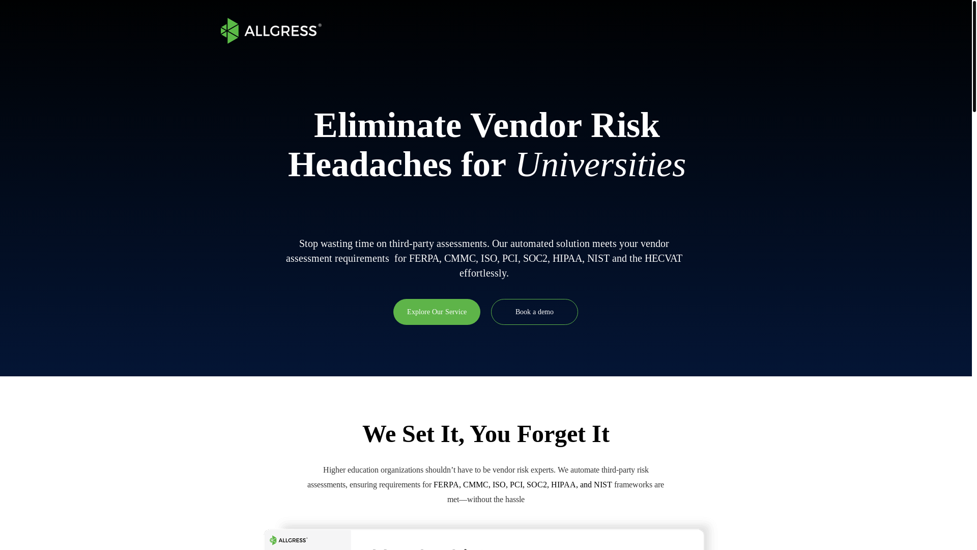 website screenshot of https://hecvat-review.online/