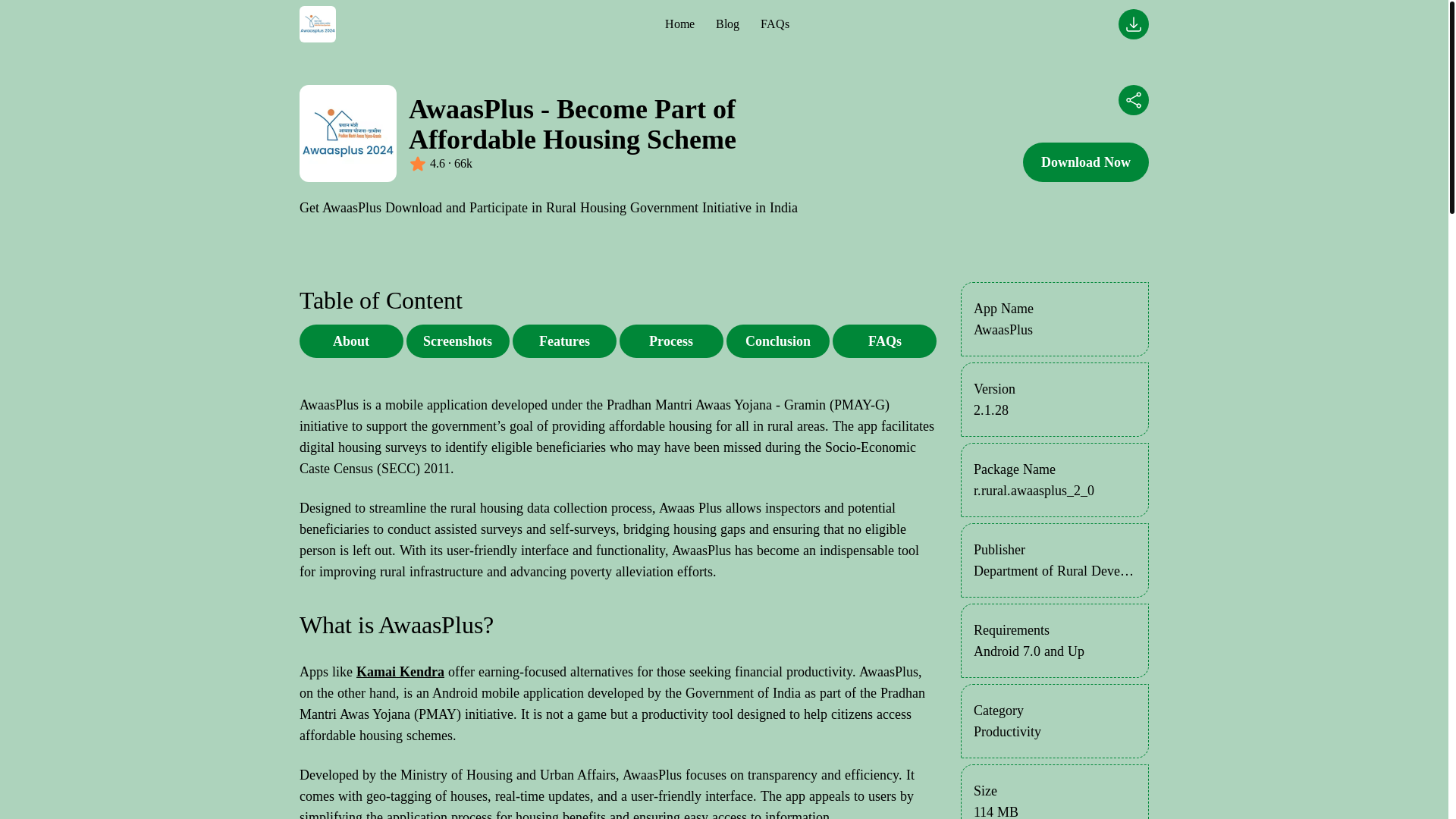 website screenshot of https://awaasplus.pages.dev/