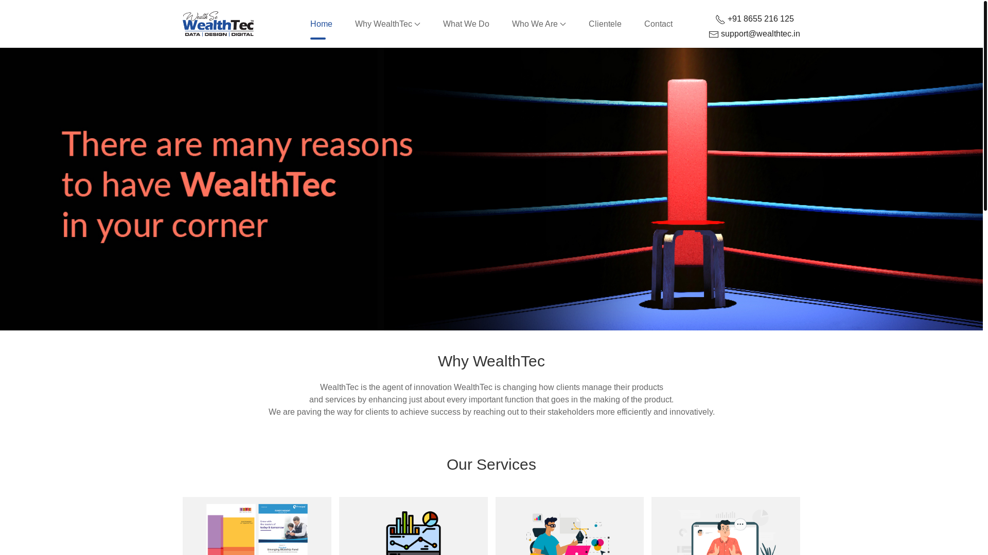 website screenshot of https://ewealthtec.com/