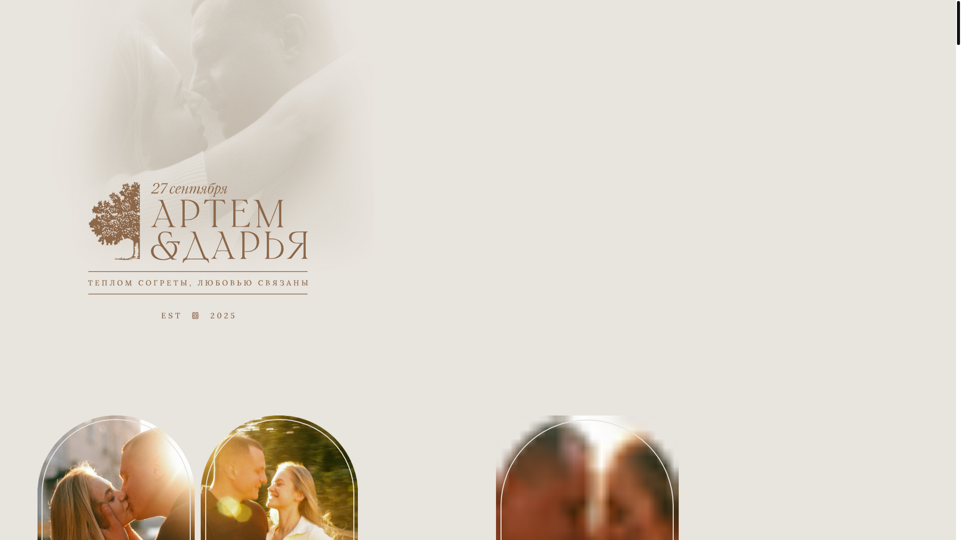 website screenshot of https://danilovswedding.ru/