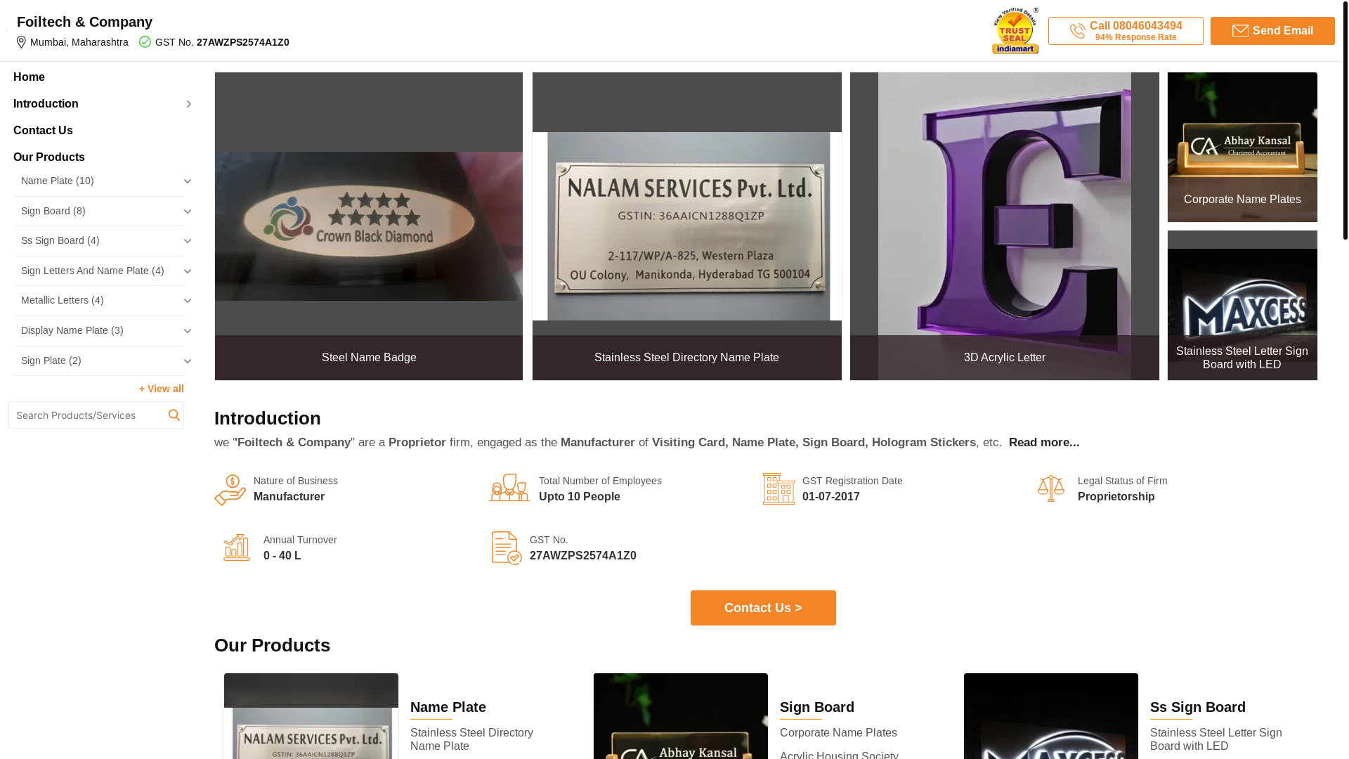 website screenshot of https://dreamsignages.com/