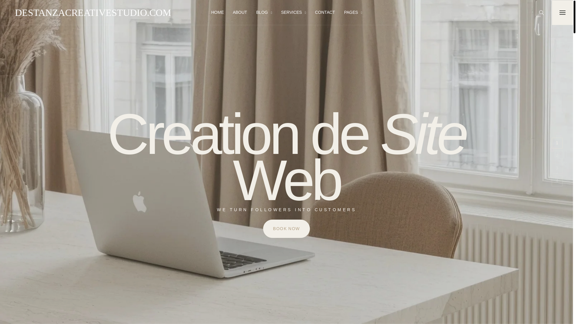 website screenshot of https://destanzacreativestudio.com/