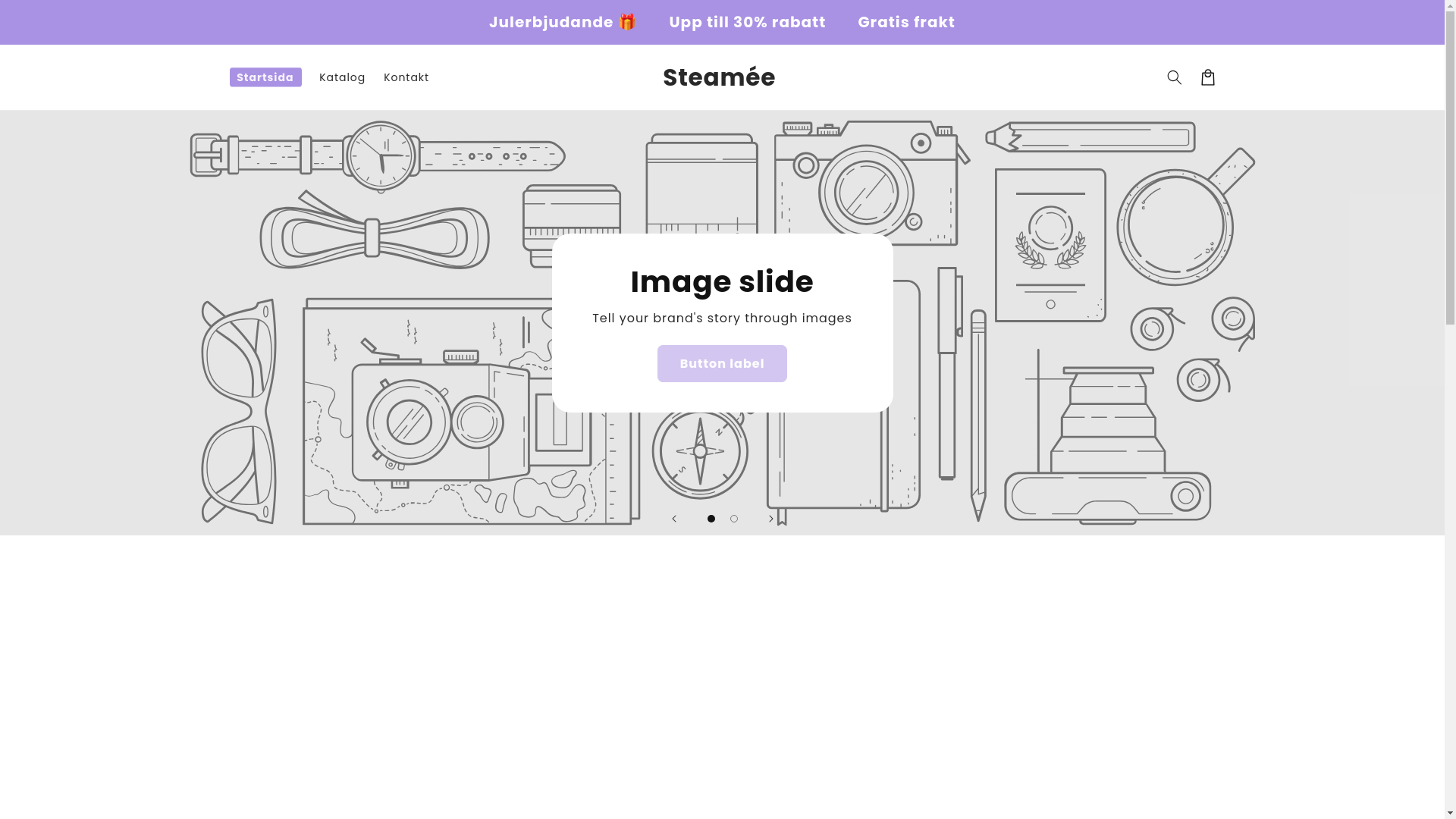 website screenshot of https://steamee.se/