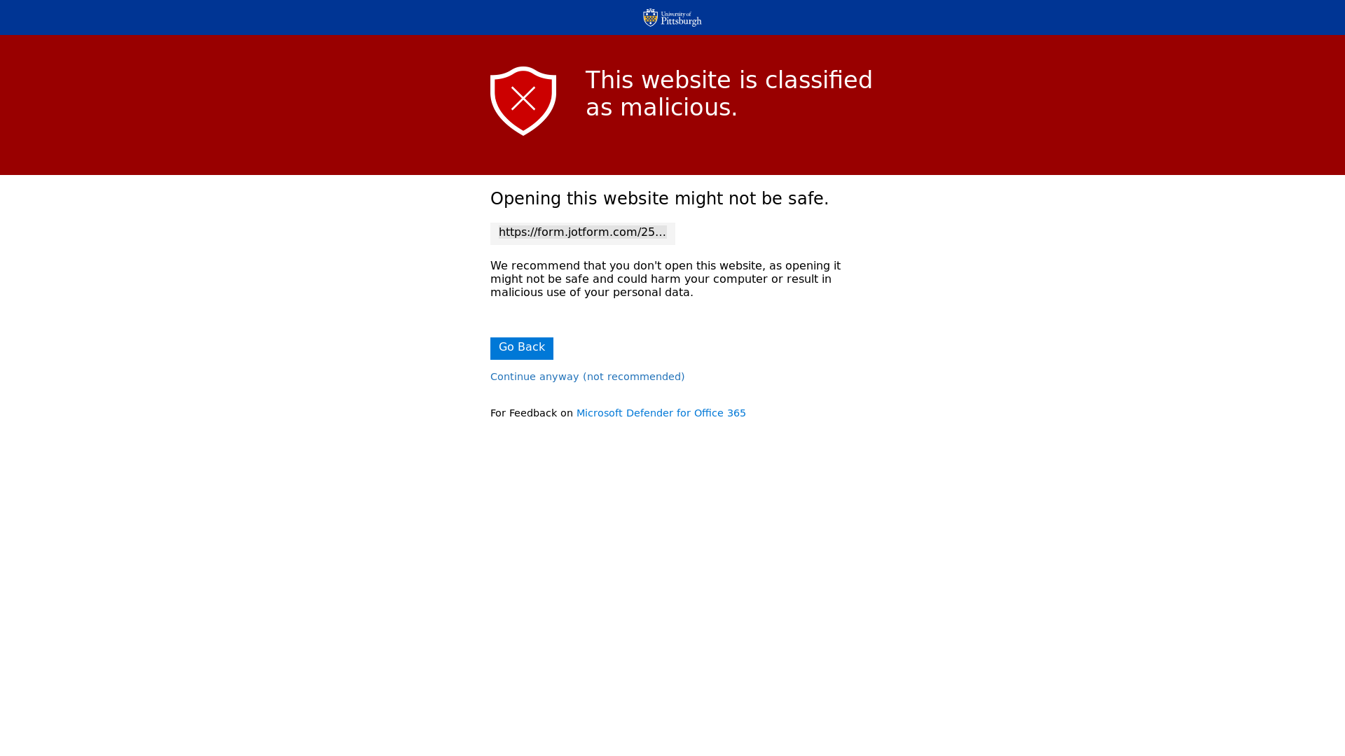 website screenshot of https://nam12.safelinks.protection.outlook.com/?url=https%3A%2F%2Fform.jotform.com%2F251906090934055&data=05%7C02%7CMML68%40pitt.edu%7C173b8688894a4b31b46a08ddbff1a72d%7C9ef9f489e0a04eeb87cc3a526112fd0d%7C1%7C0%7C638877767061698967%7CUnknown%7CTWFpbGZsb3d8eyJFbXB0eU1hcGkiOnRydWUsIlYiOiIwLjAuMDAwMCIsIlAiOiJXaW4zMiIsIkFOIjoiTWFpbCIsIldUIjoyfQ%3D%3D%7C0%7C%7C%7C&sdata=otNQdoQ3cGFx5JyCoV7JGEc6WKu5De7Q%2BbPqpe5O35I%3D&reserved=0