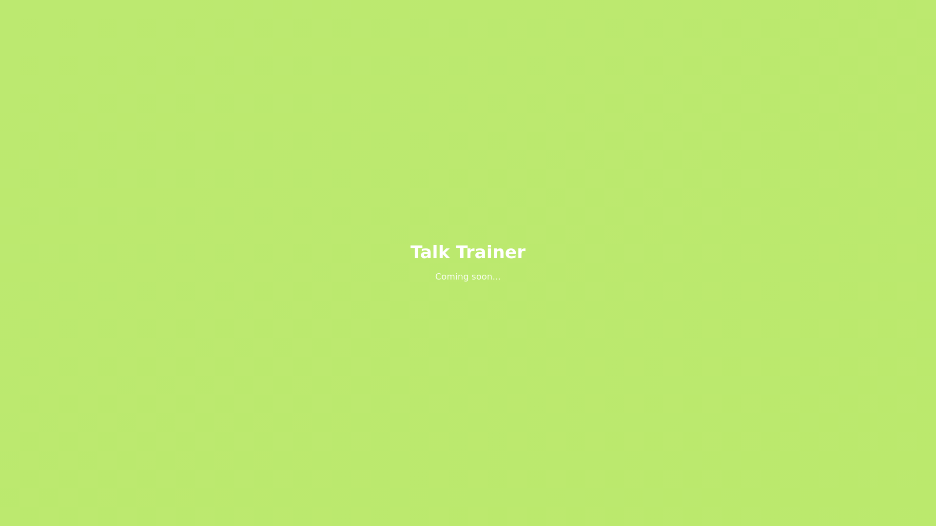 website screenshot of https://talk-trainer.nl/