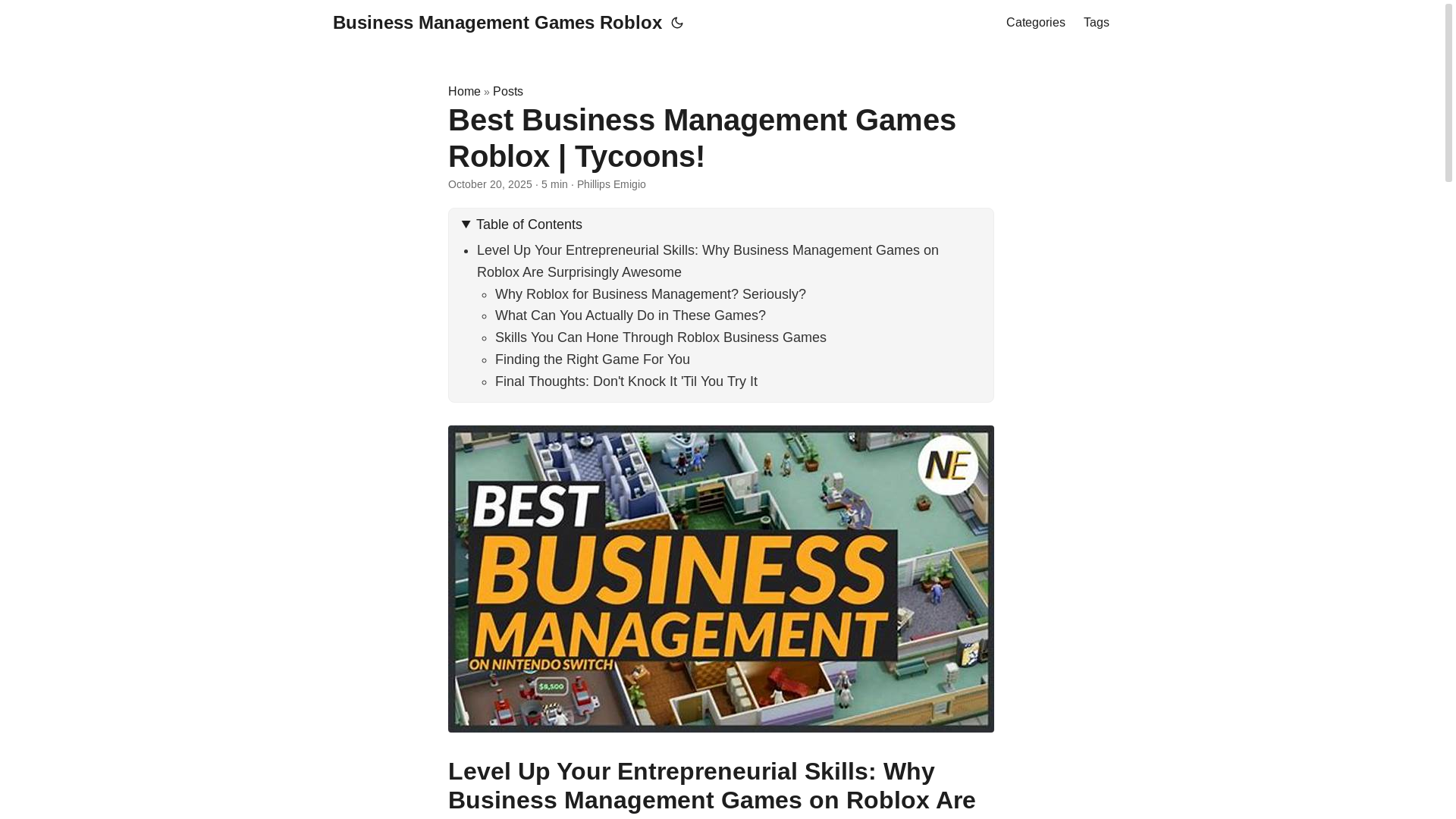 website screenshot of https://business-management-games-roblox.pages.dev/