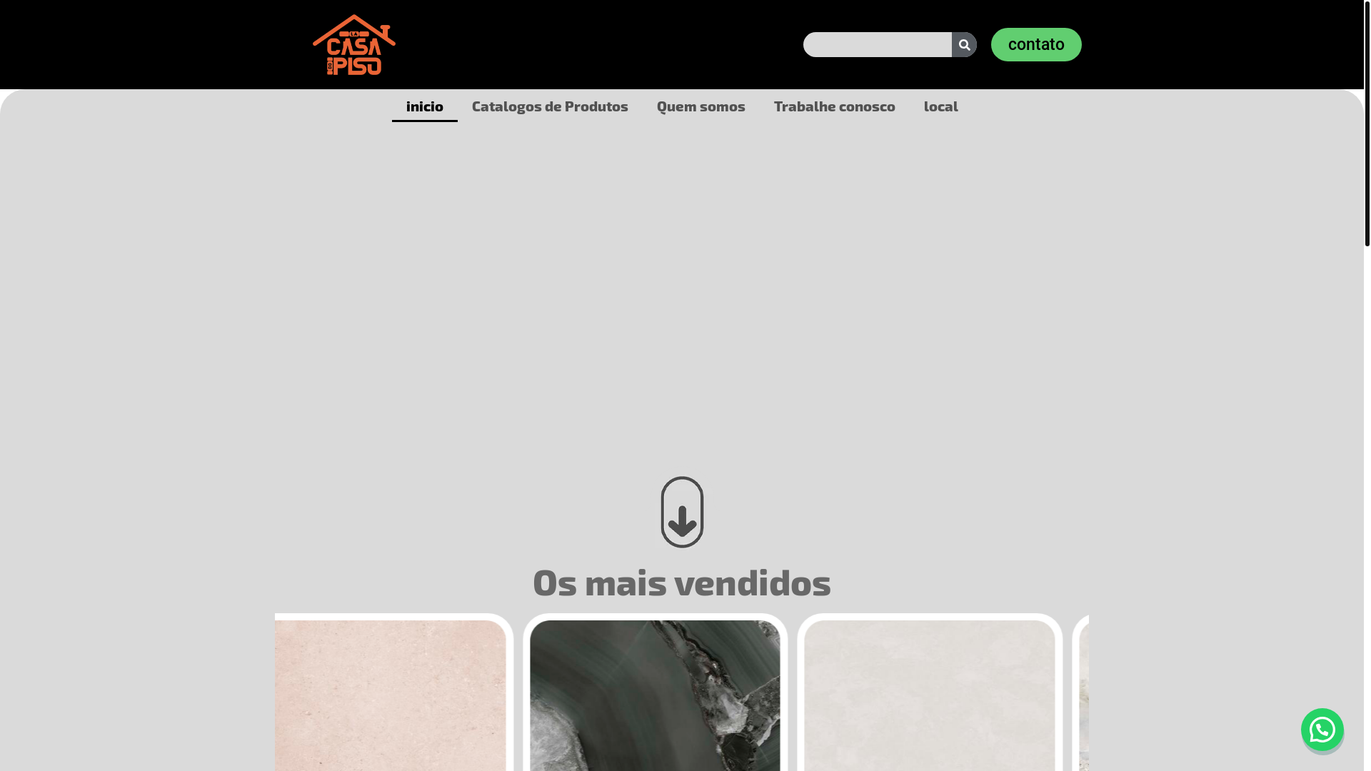 website screenshot of https://lacasadopiso.com.br/