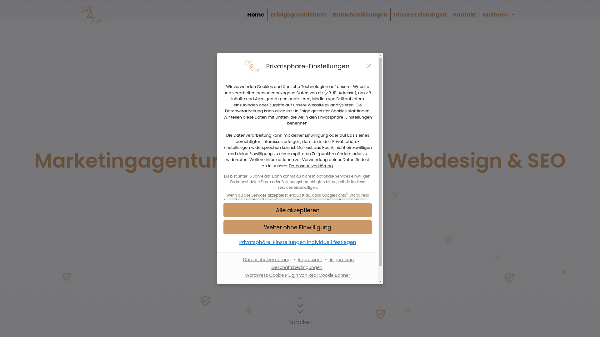 website screenshot of https://bdmedien-team.de/