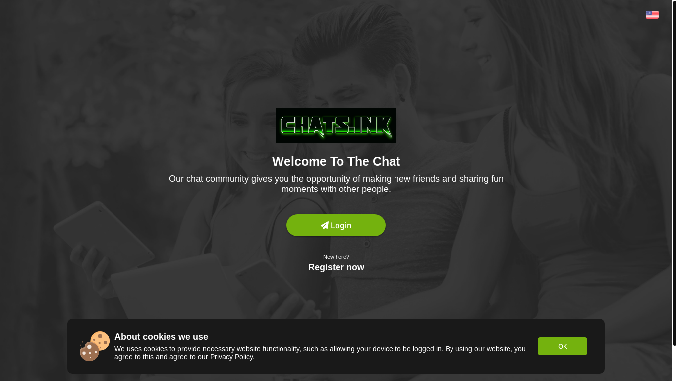 website screenshot of https://chats.ink/