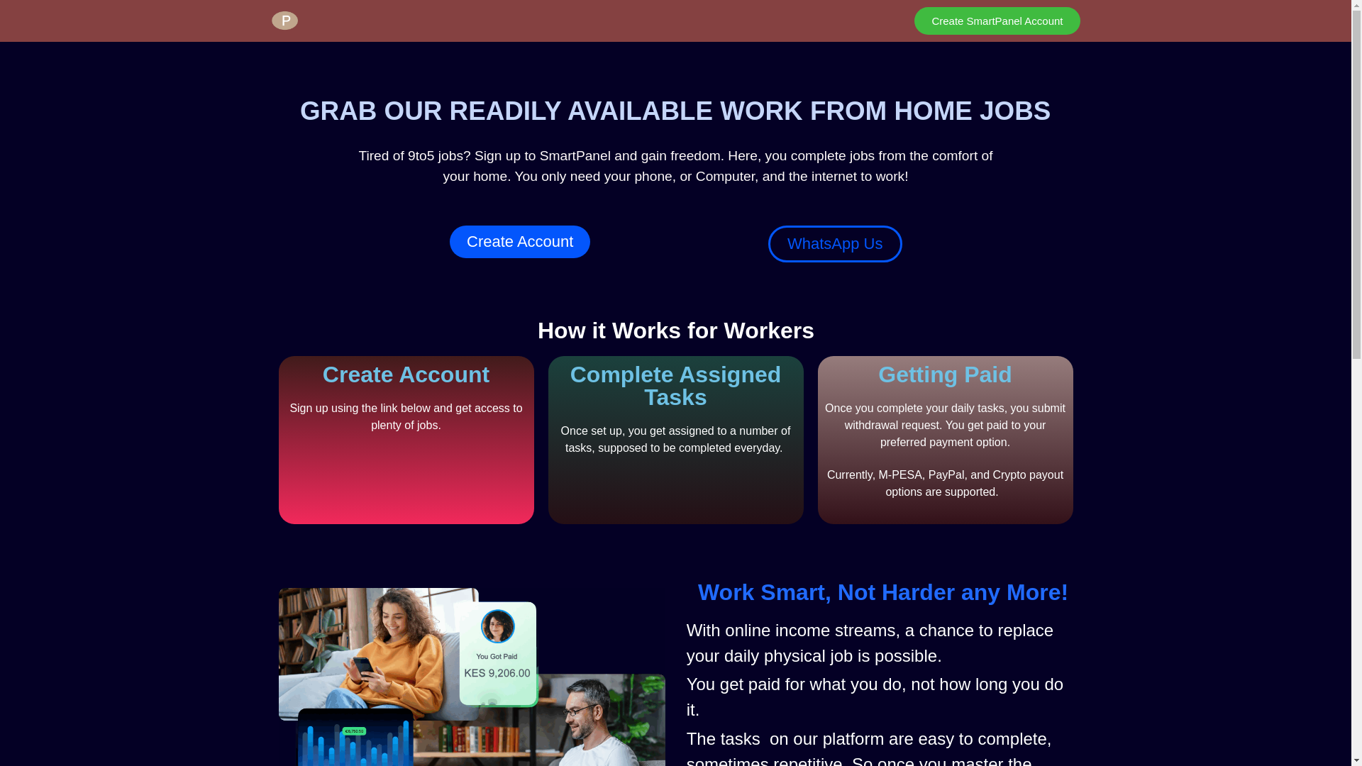 website screenshot of https://smartpanelagencies.co.ke/