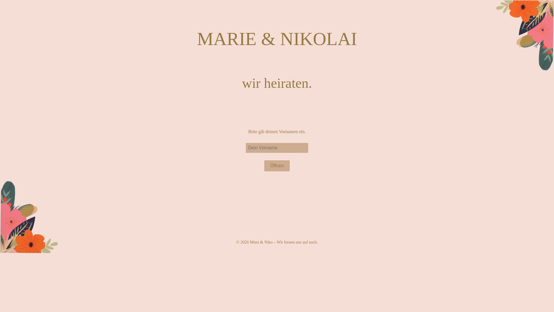 website screenshot of https://marieundnikolaiheiraten.pages.dev/