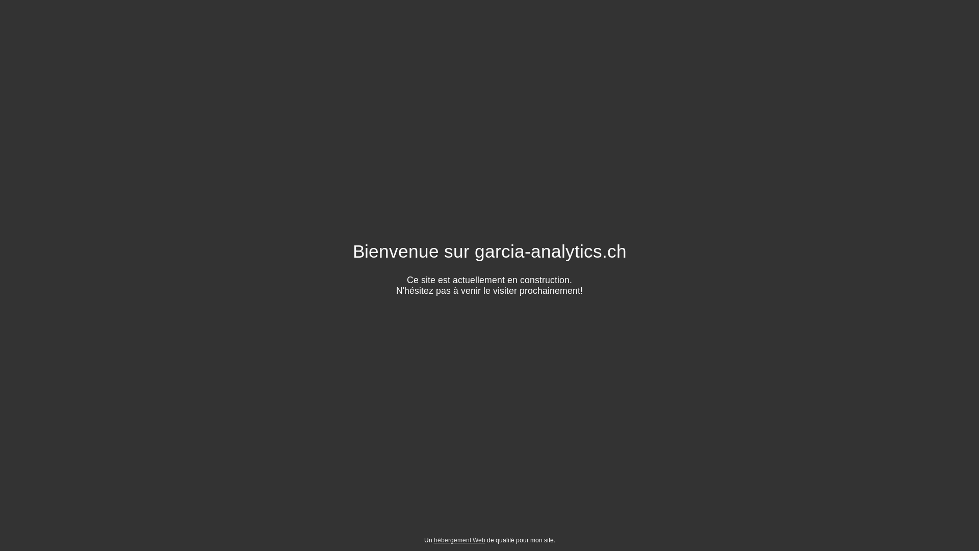 website screenshot of https://garcia-analytics.ch/