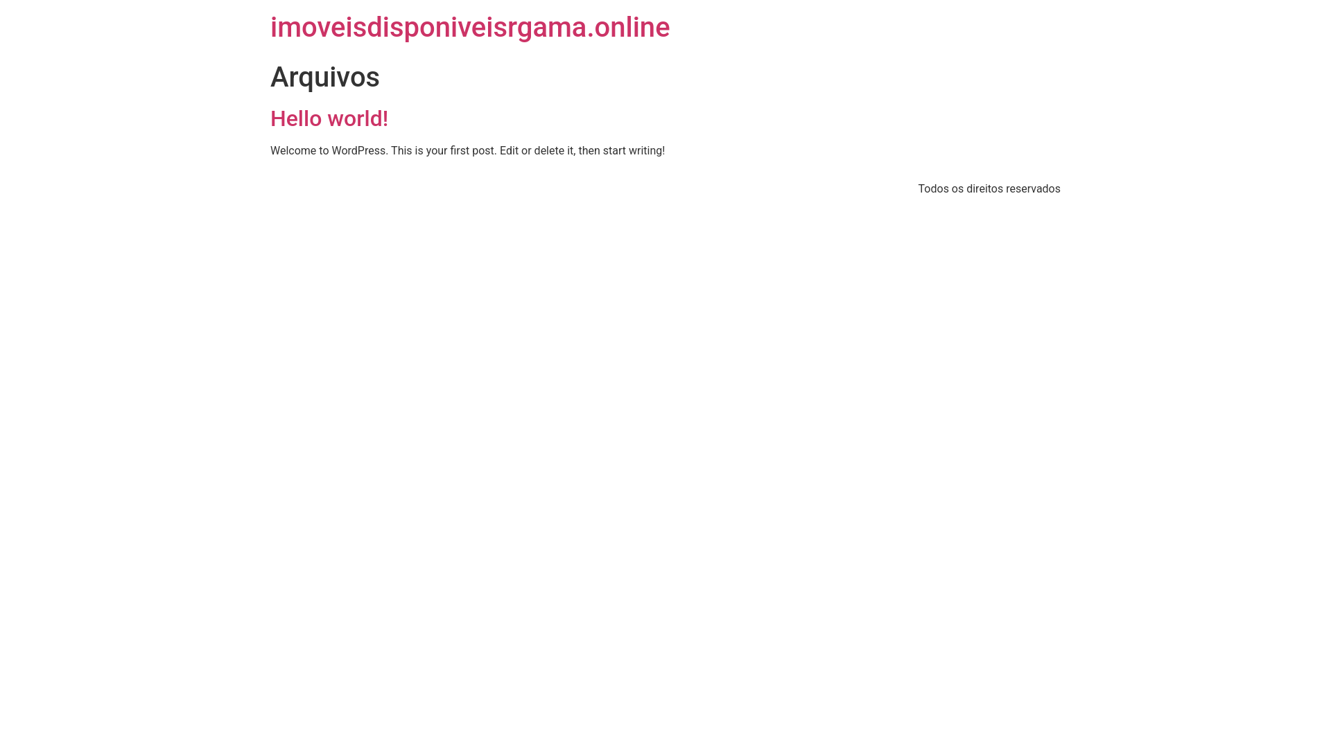 website screenshot of https://imoveisdisponiveisrgama.online/