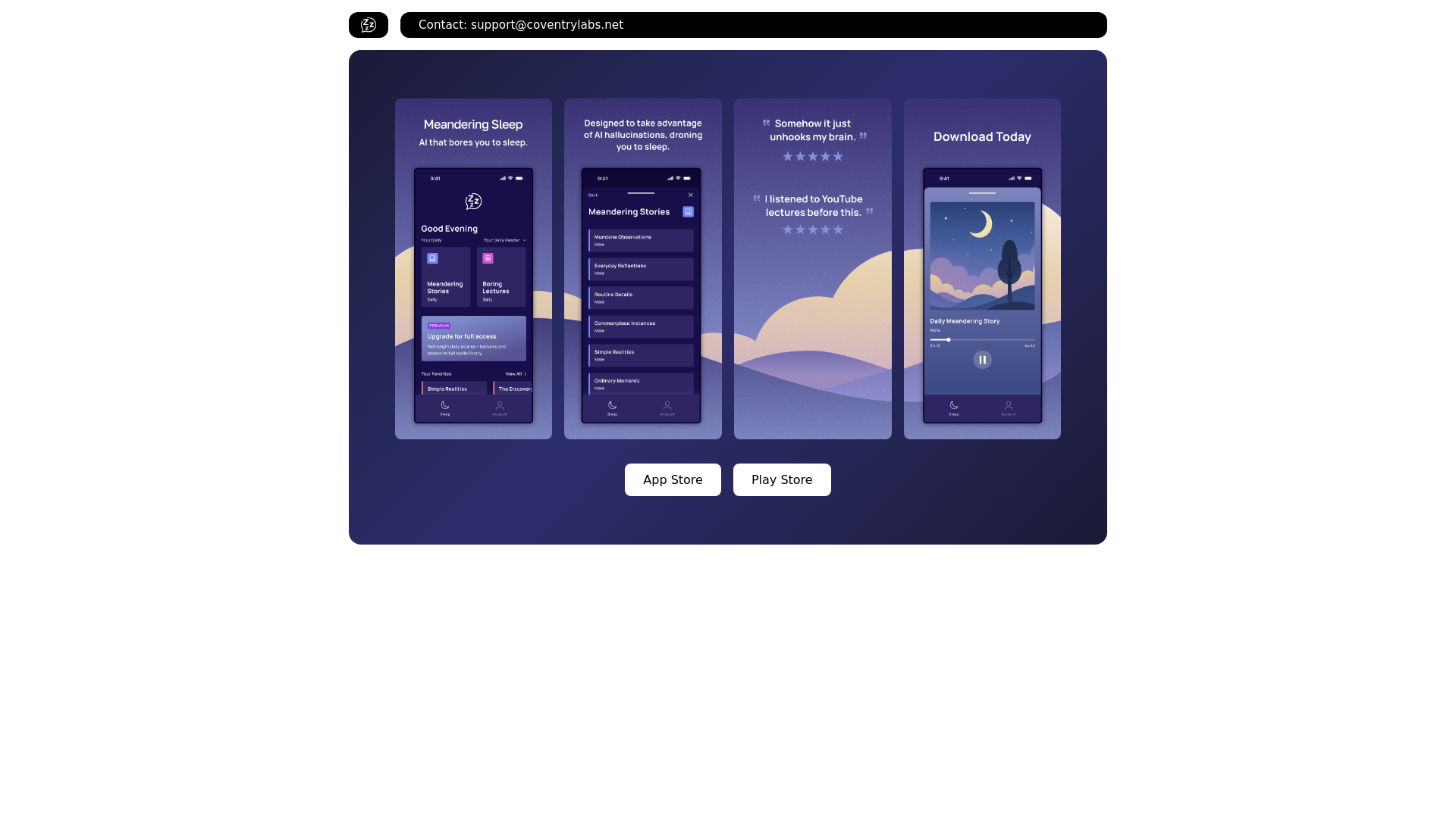 website screenshot of https://meanderingsleep-com.pages.dev/