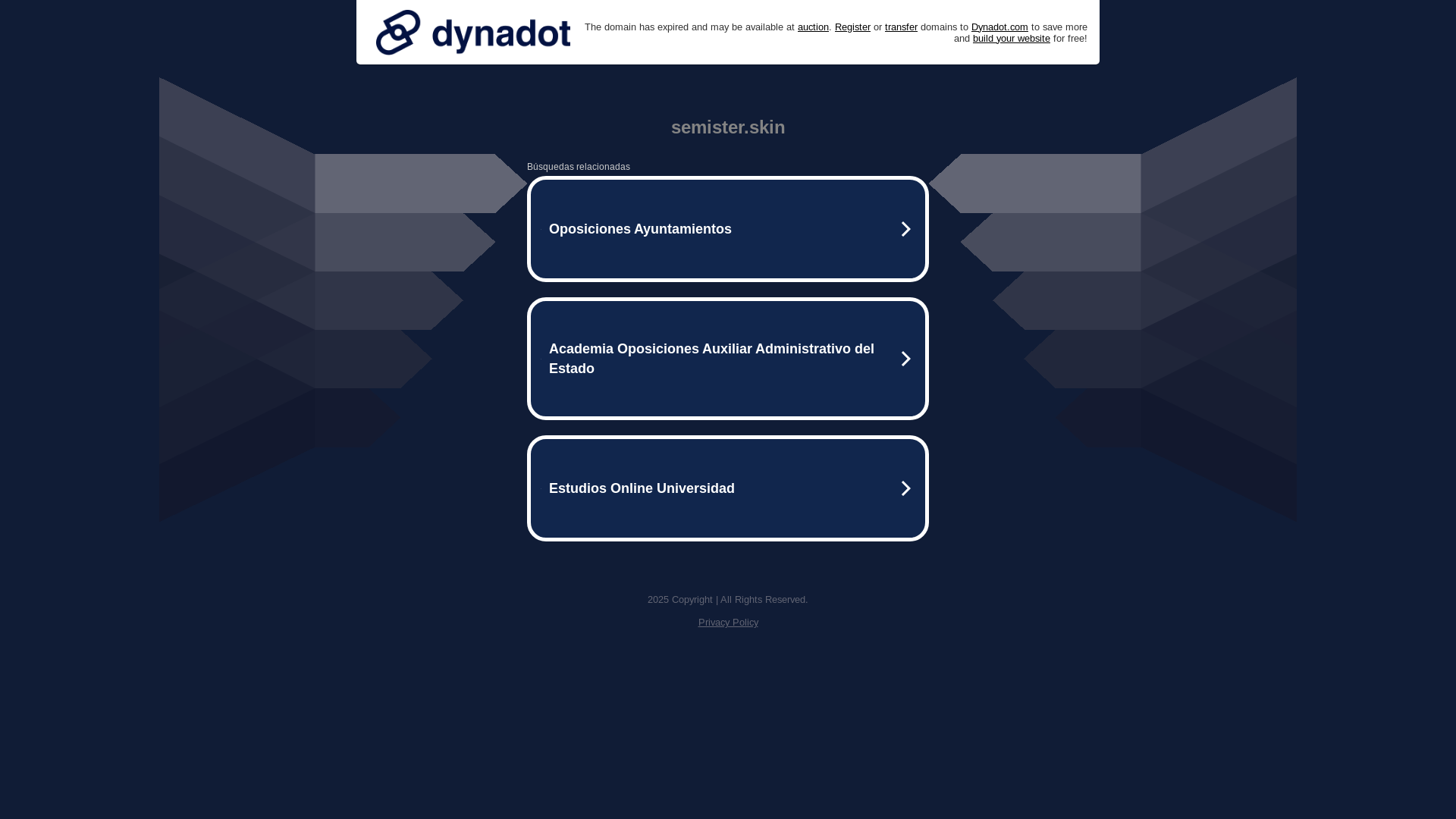 website screenshot of https://semister.skin/