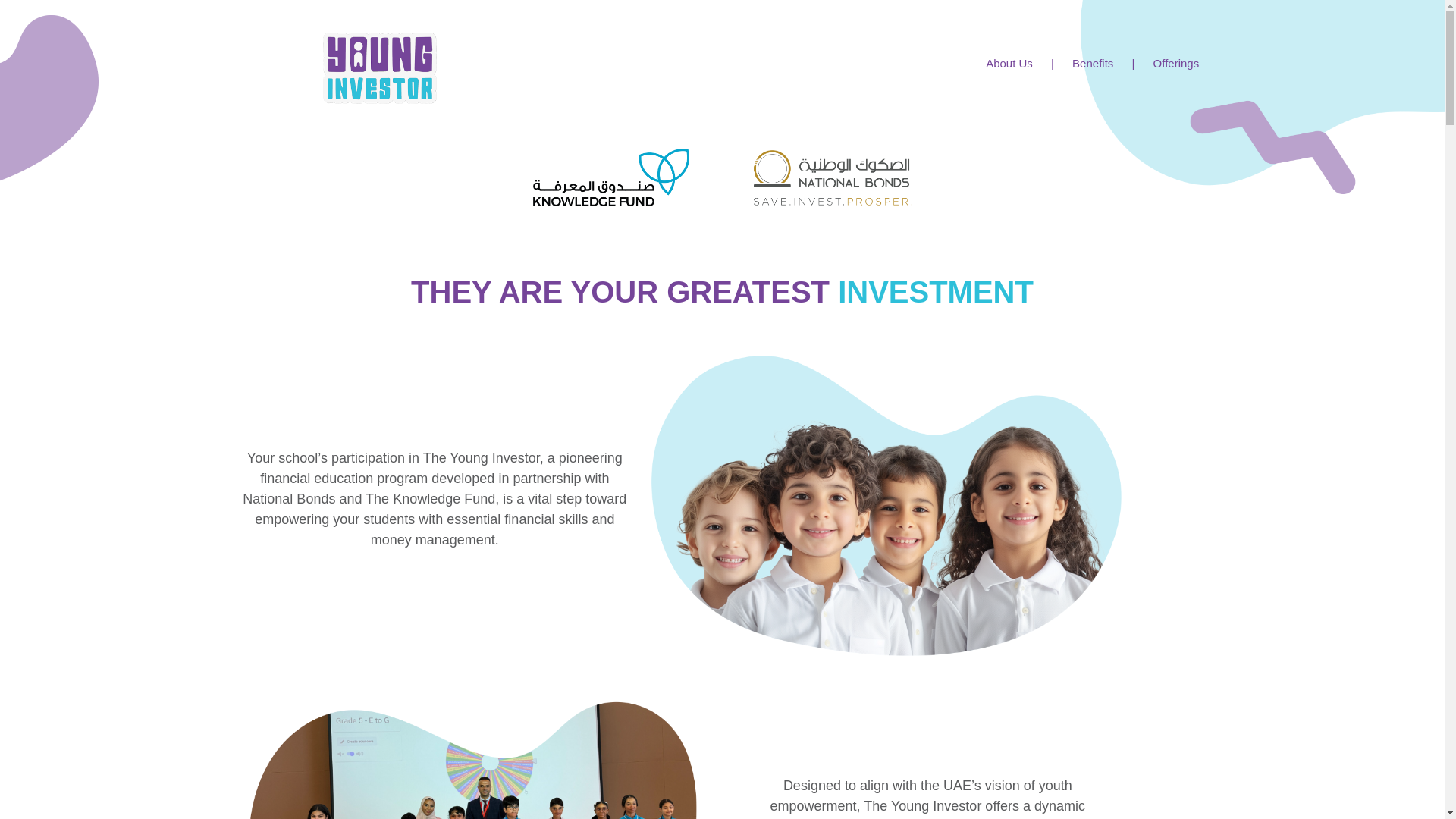 website screenshot of https://younginvestor.ae/
