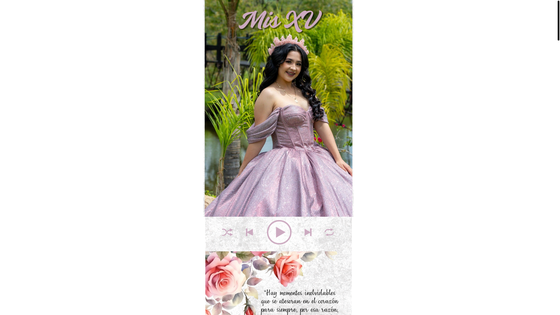 website screenshot of https://misxvdayareli.com/