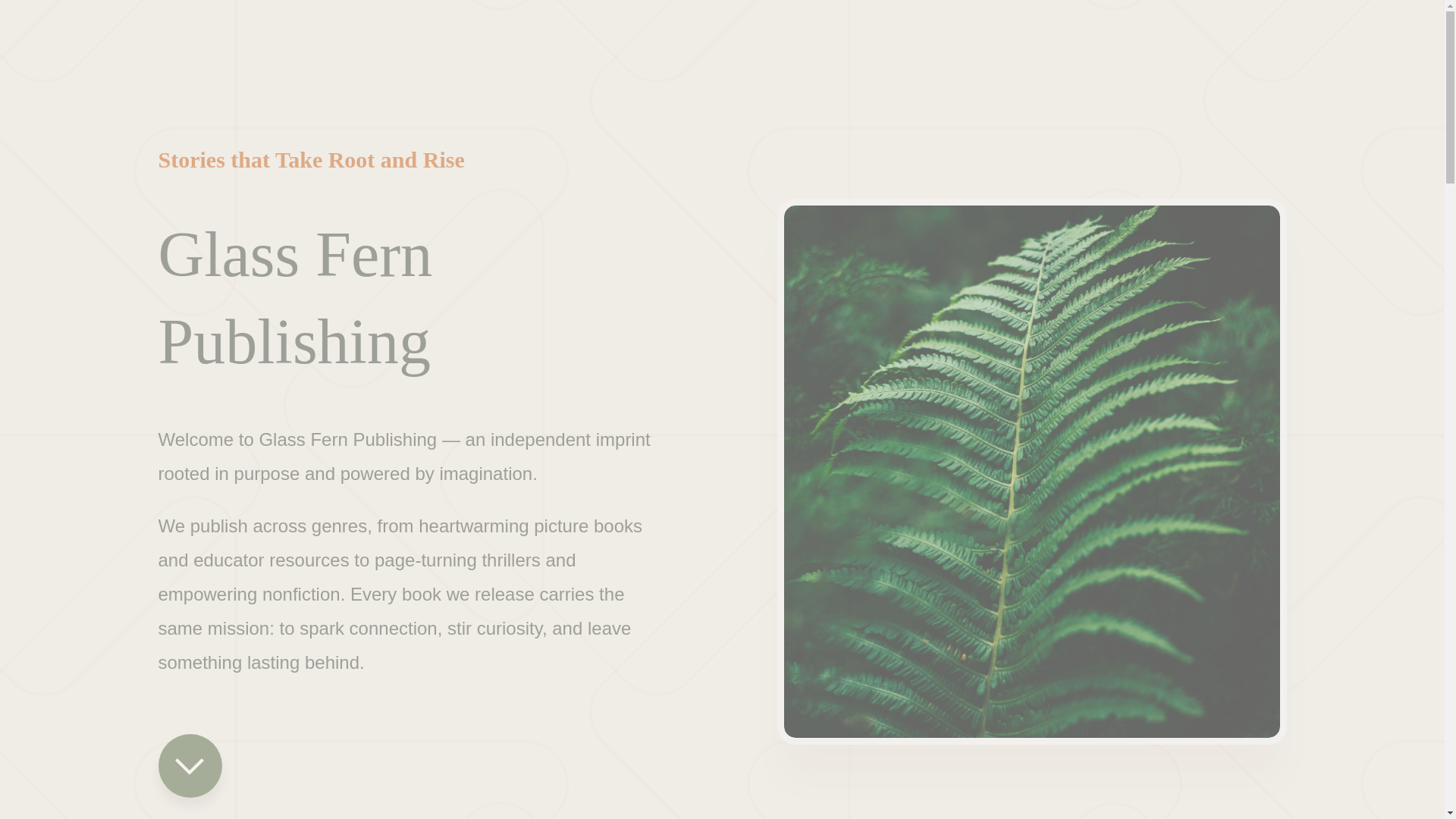 website screenshot of https://glassfernpublishing.com/