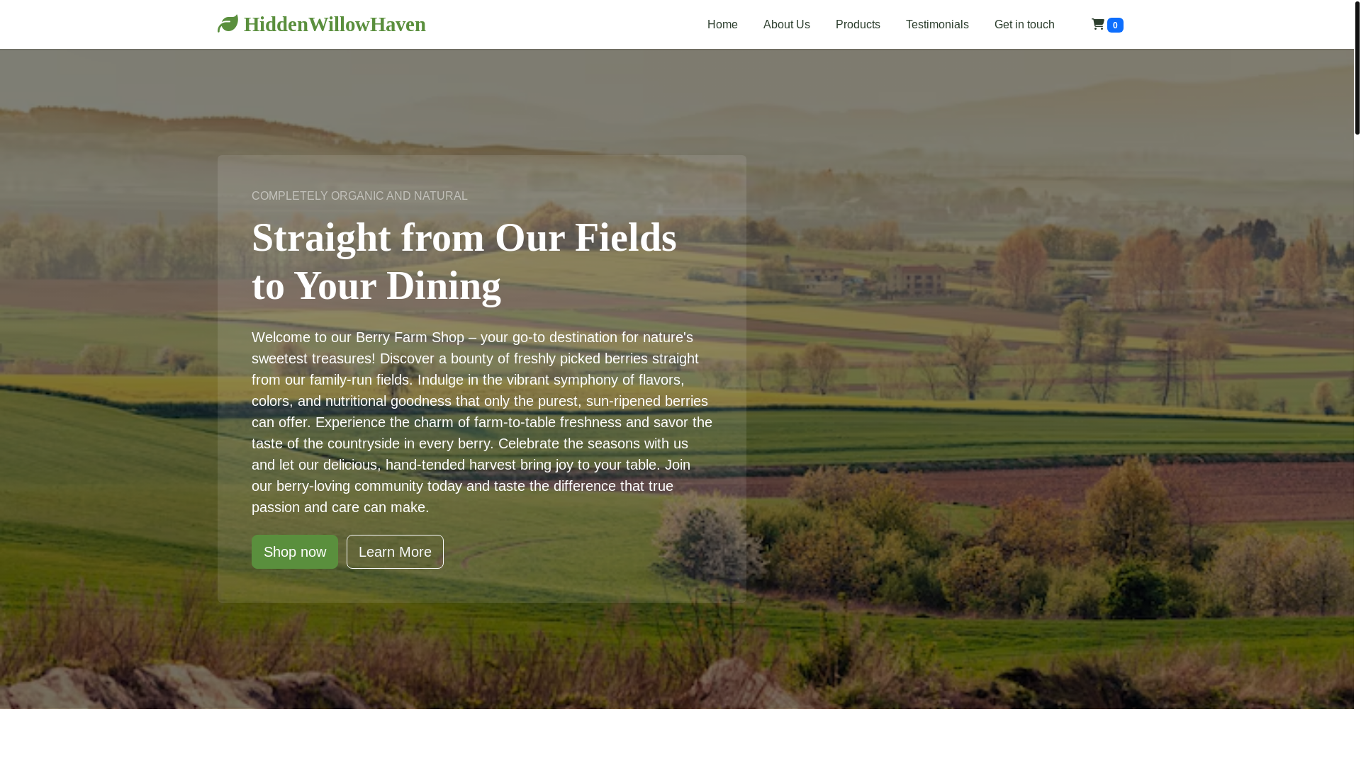 website screenshot of https://hiddenwillowhaven.sbs/