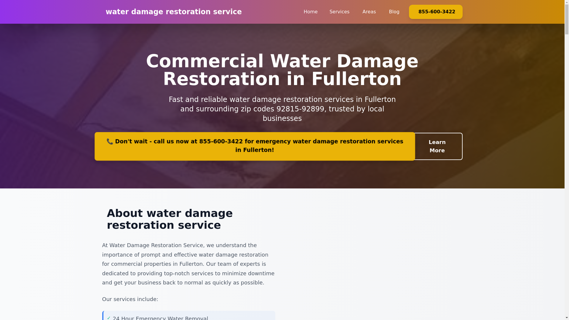 website screenshot of https://commercial-water-damage-fullerton.pages.dev/