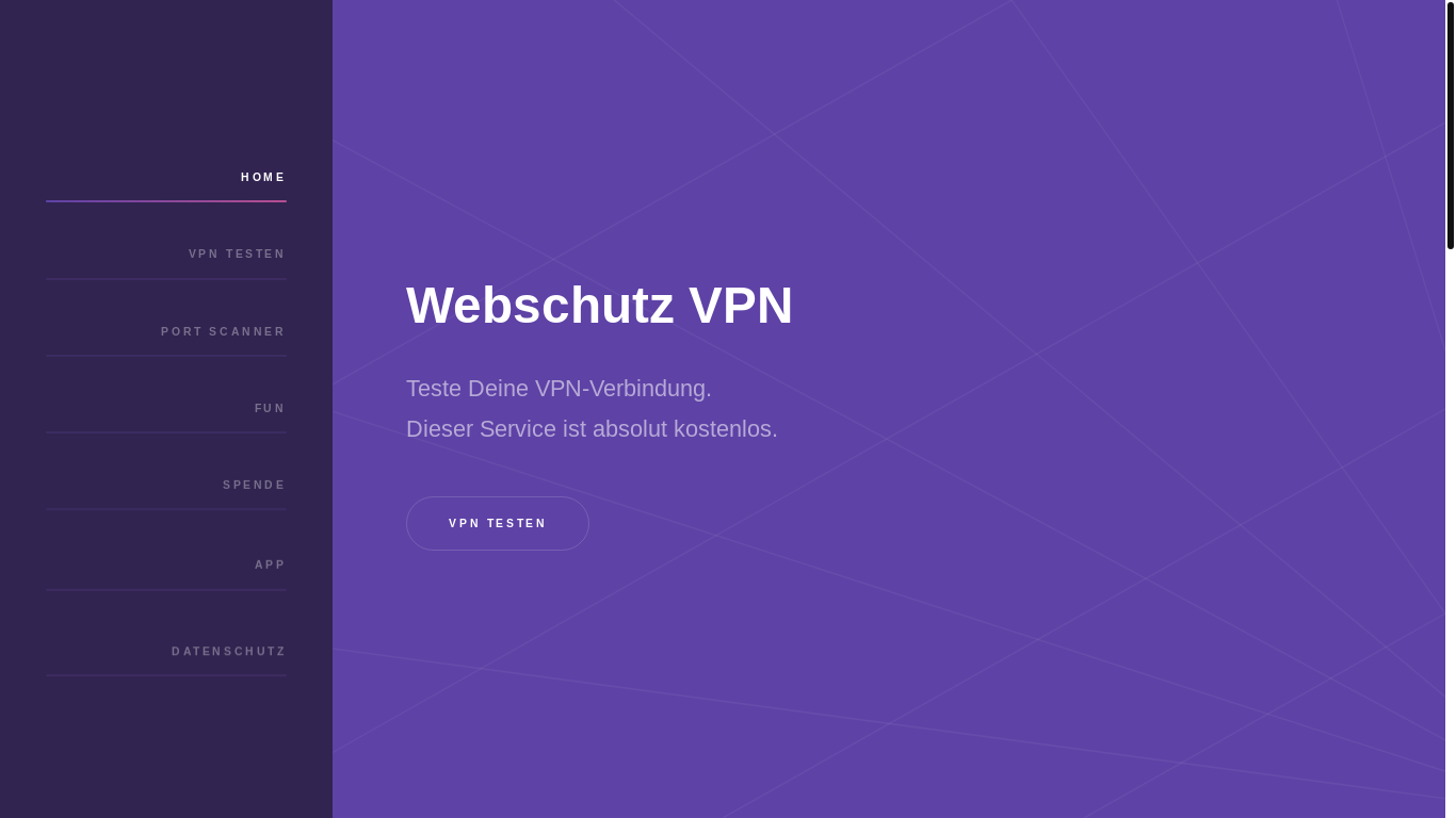 website screenshot of https://webschutzvpn.eu.org/