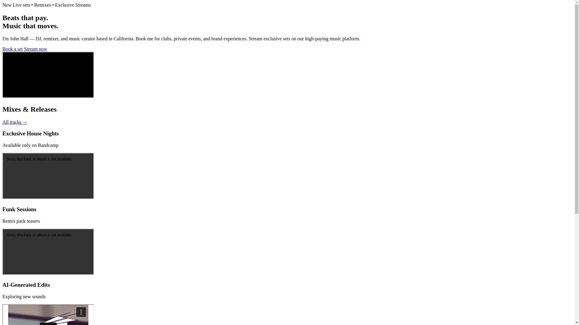 website screenshot of https://johnhallmusicgroup.pages.dev/