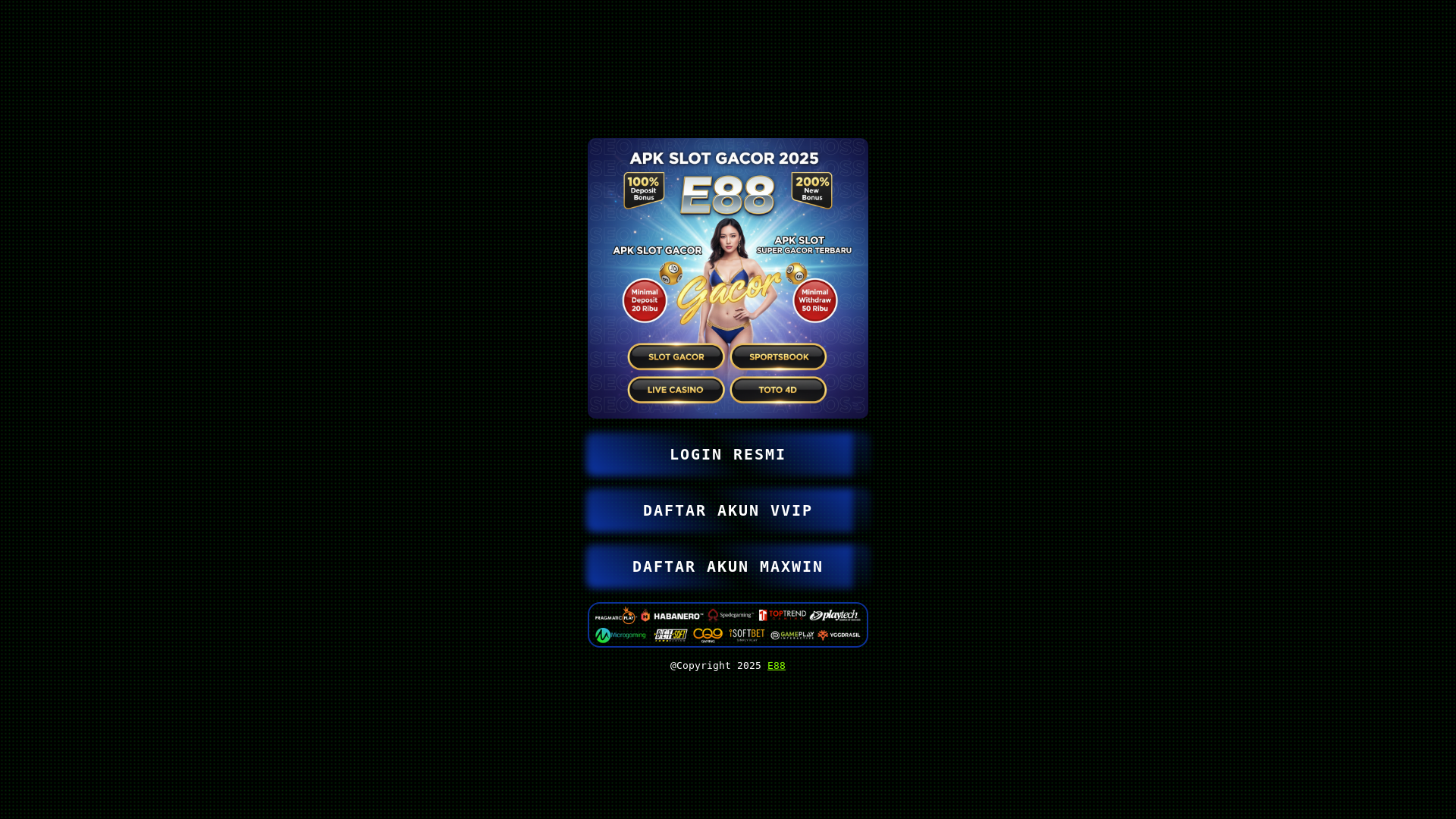 website screenshot of https://e-88-kentutin-aja.pages.dev/