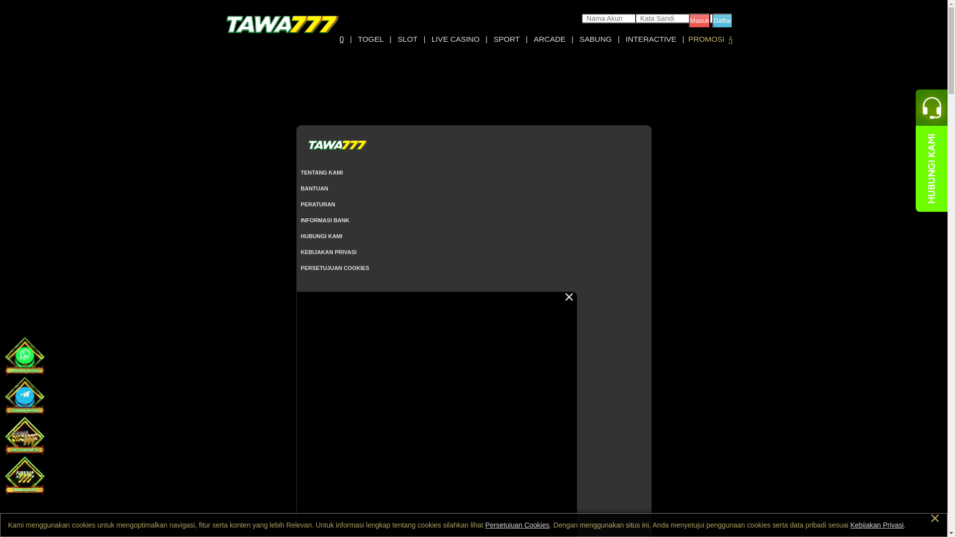 website screenshot of https://tertawatawa.site/