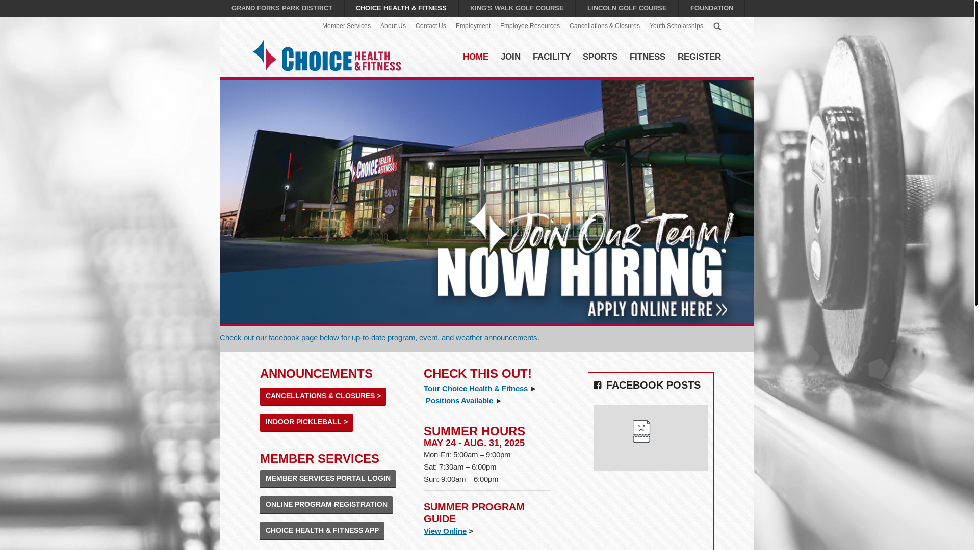 website screenshot of https://choicehf.com/