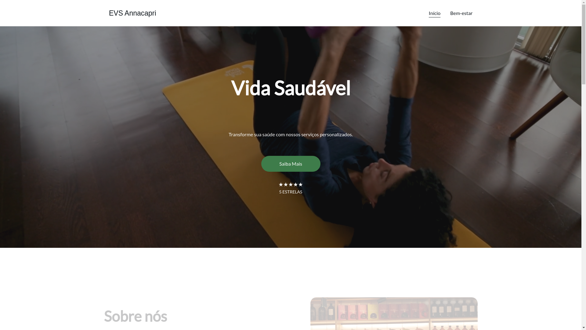 website screenshot of https://evsannacapri.com.br/