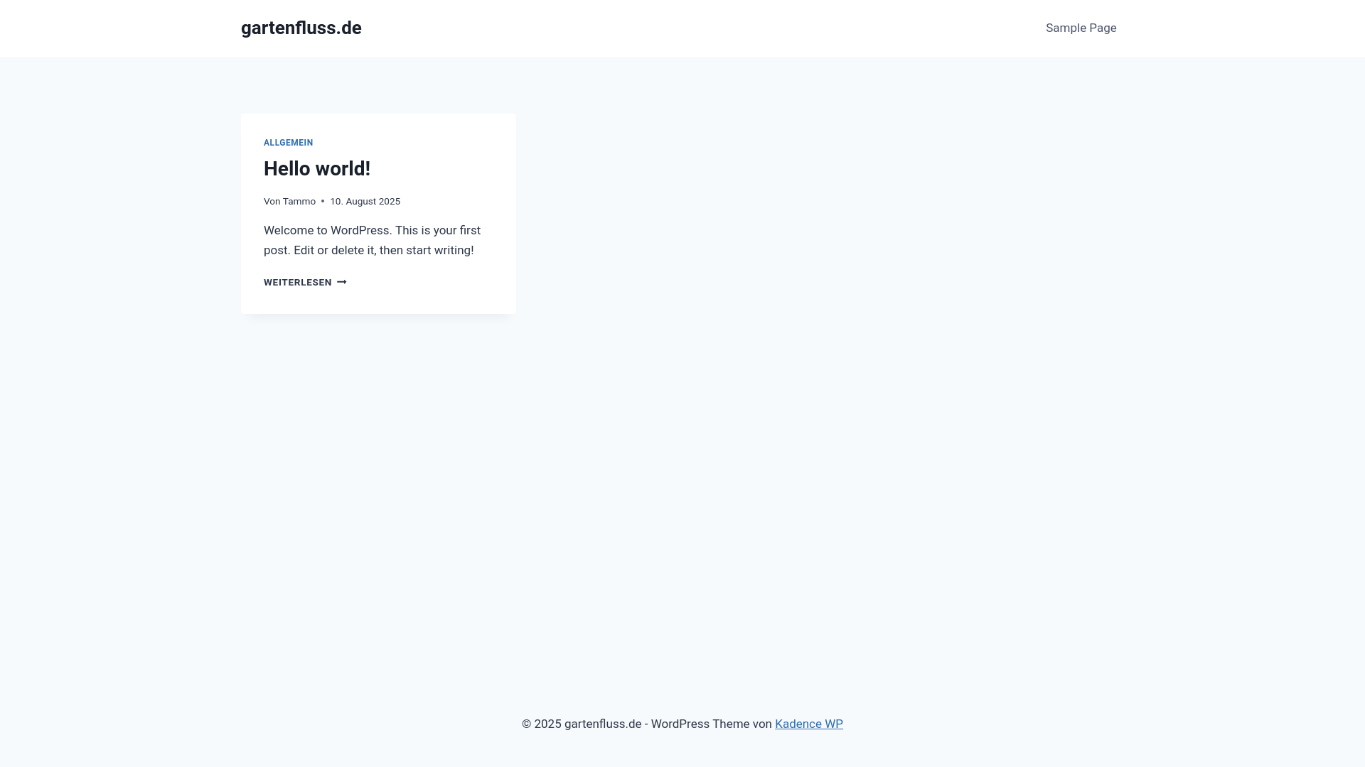 website screenshot of https://gartenfluss.de/