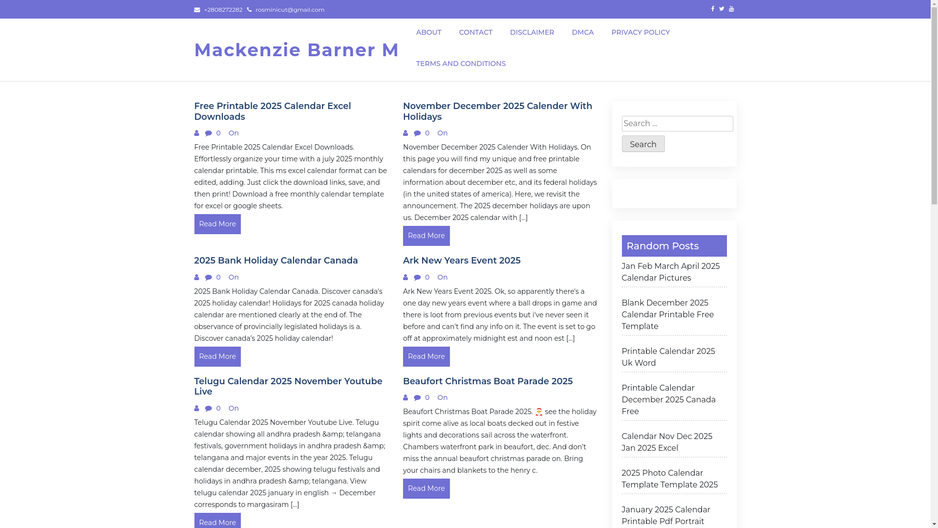 website screenshot of https://mackenziebarnerm.pages.dev/