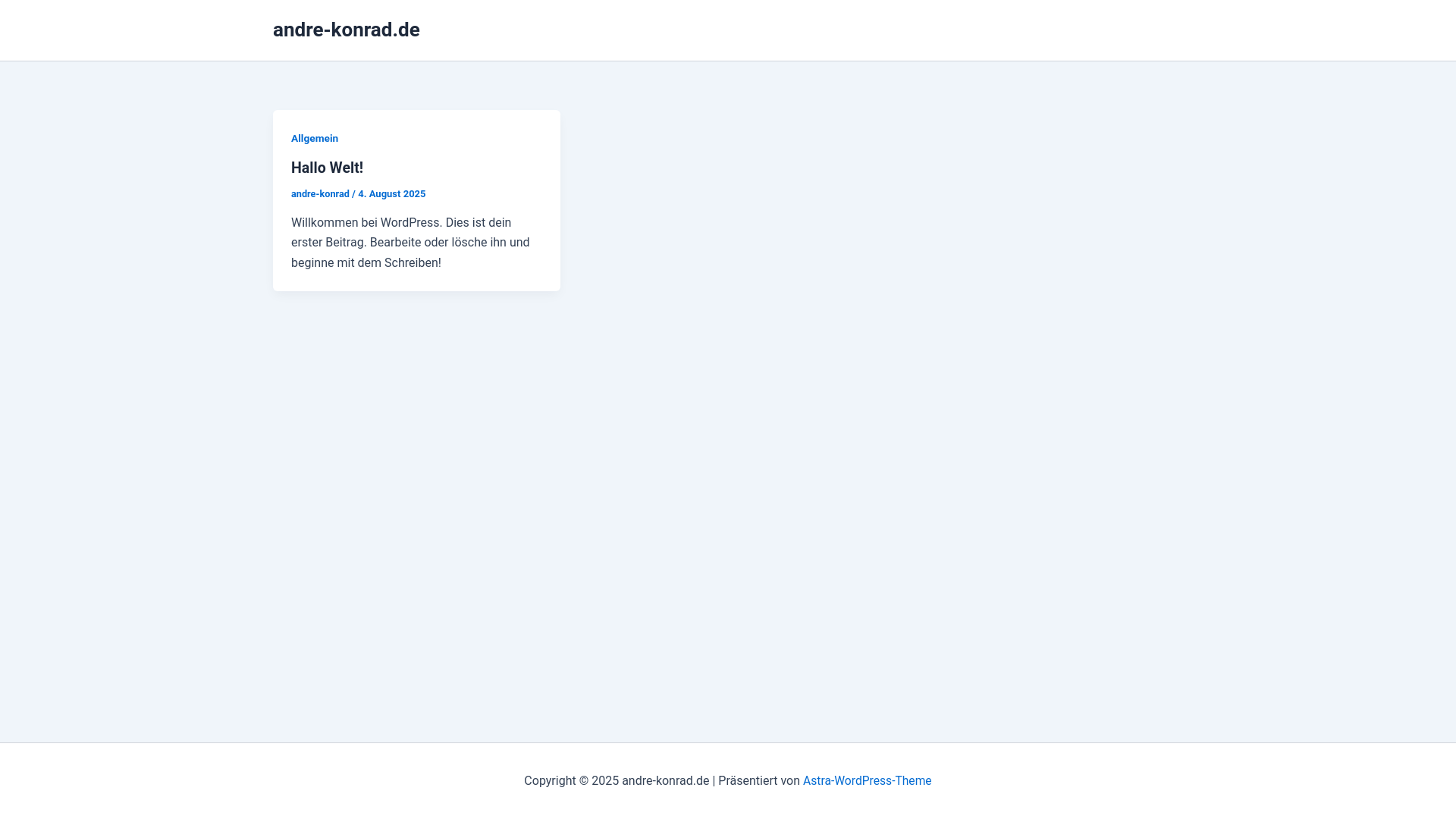 website screenshot of https://andre-konrad.de/