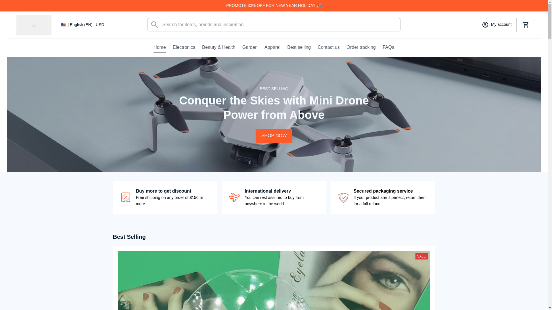 website screenshot of https://teesfic.shop/