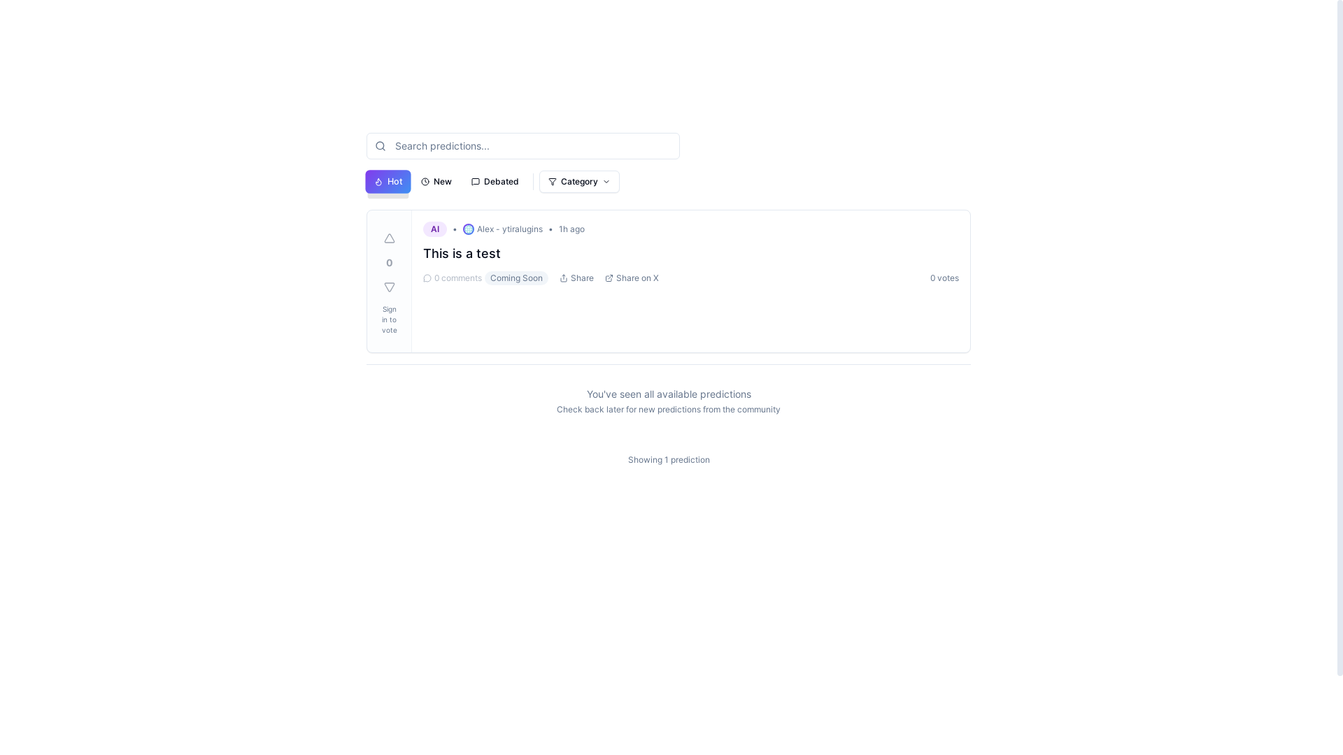 website screenshot of https://42predictions.com/