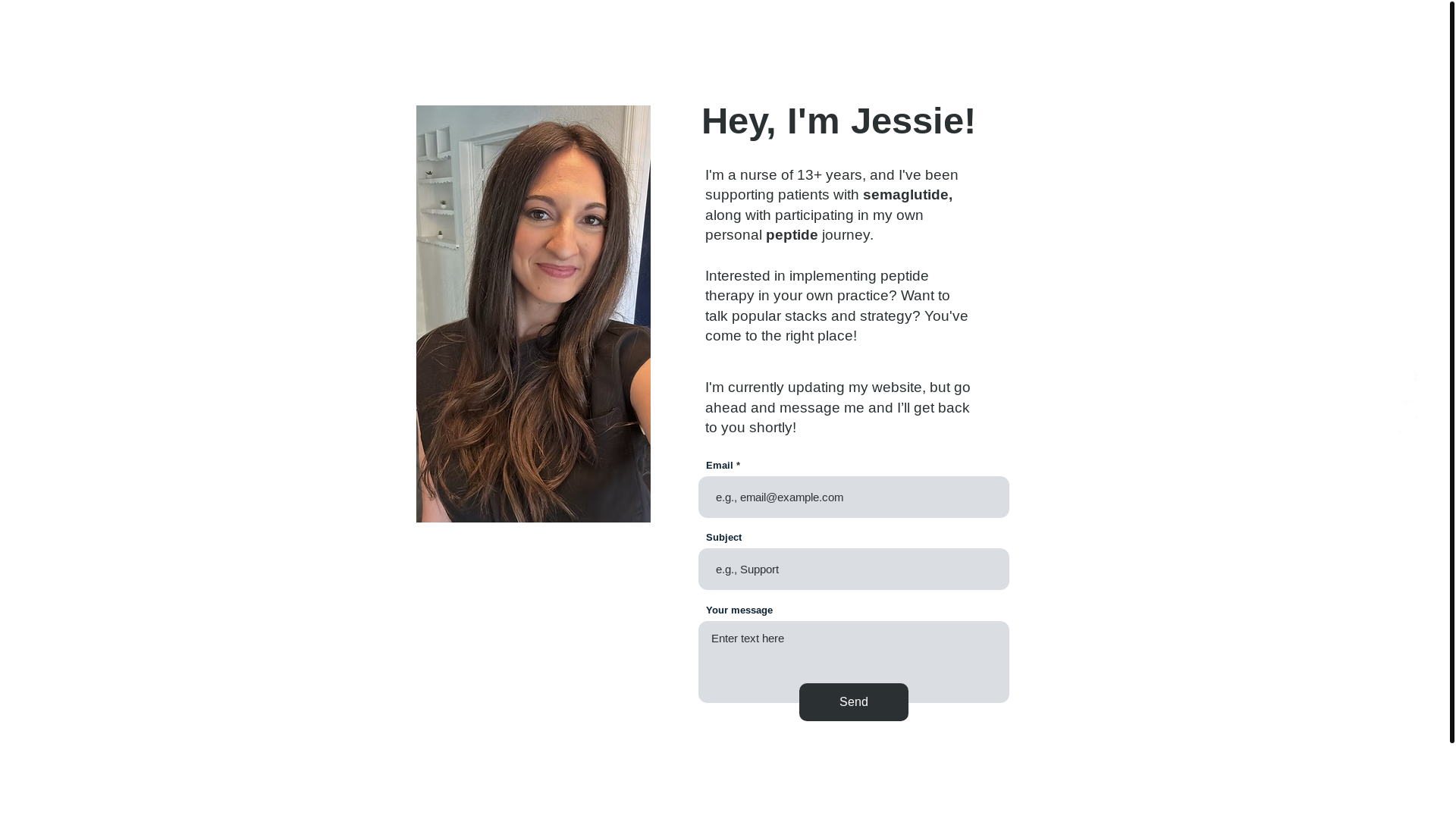 website screenshot of https://jessiegriffasi.com/