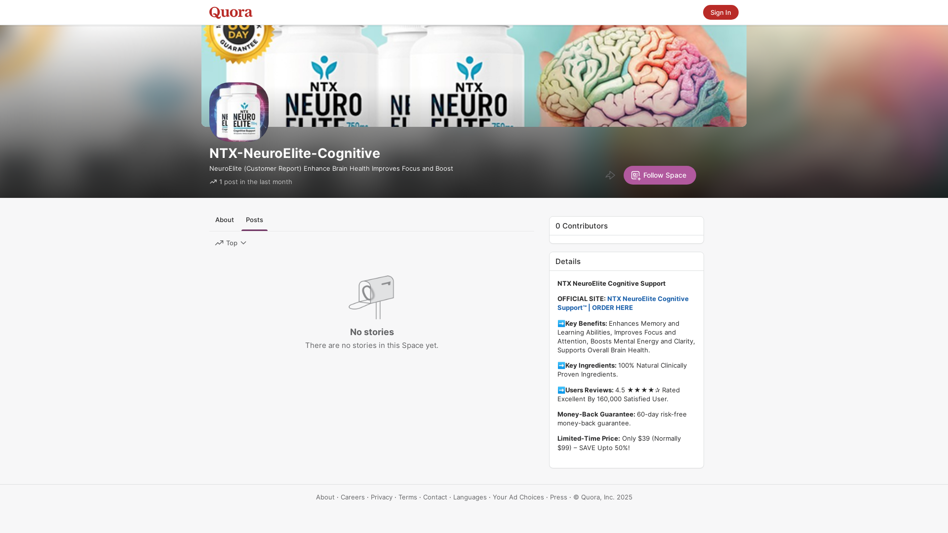 website screenshot of https://ntxneuroelitecognitive.quora.com/