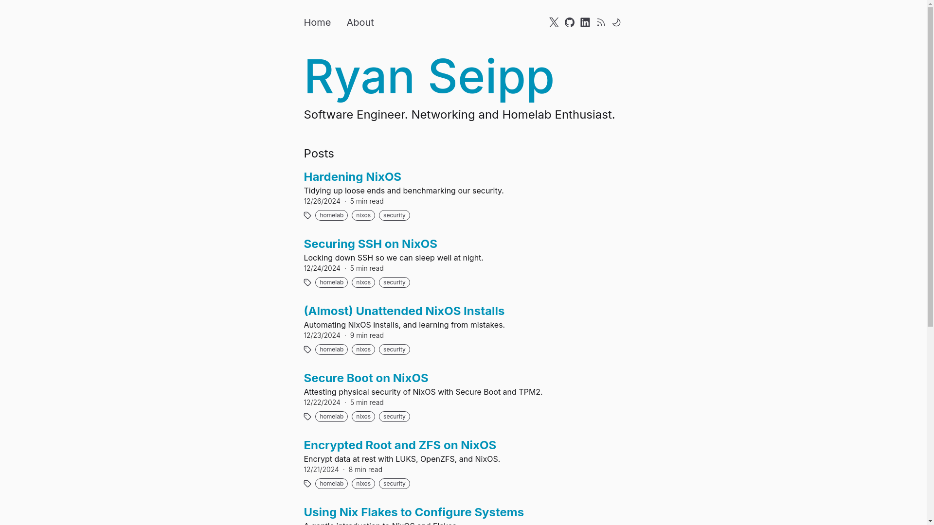 website screenshot of https://ryanseipp-web.pages.dev/