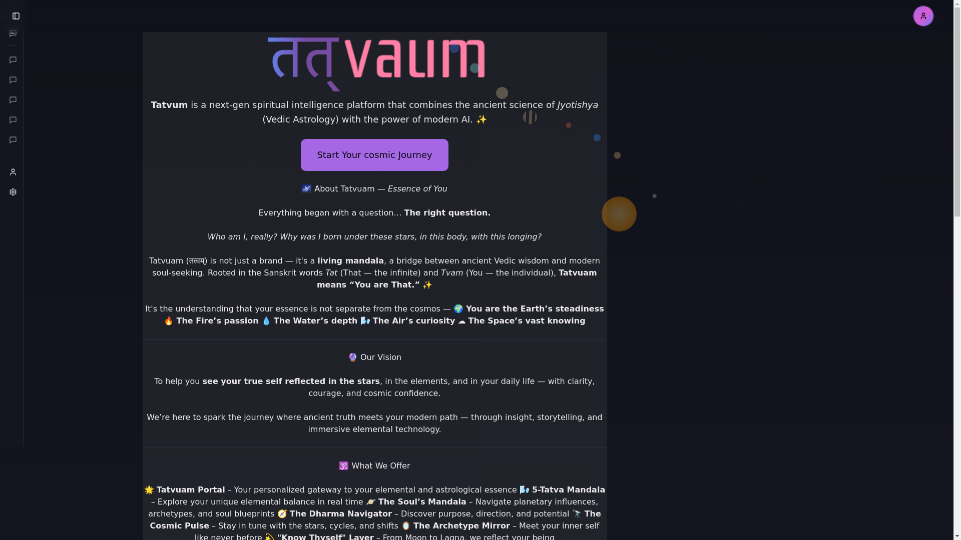 website screenshot of https://tatvaum-beta.com/
