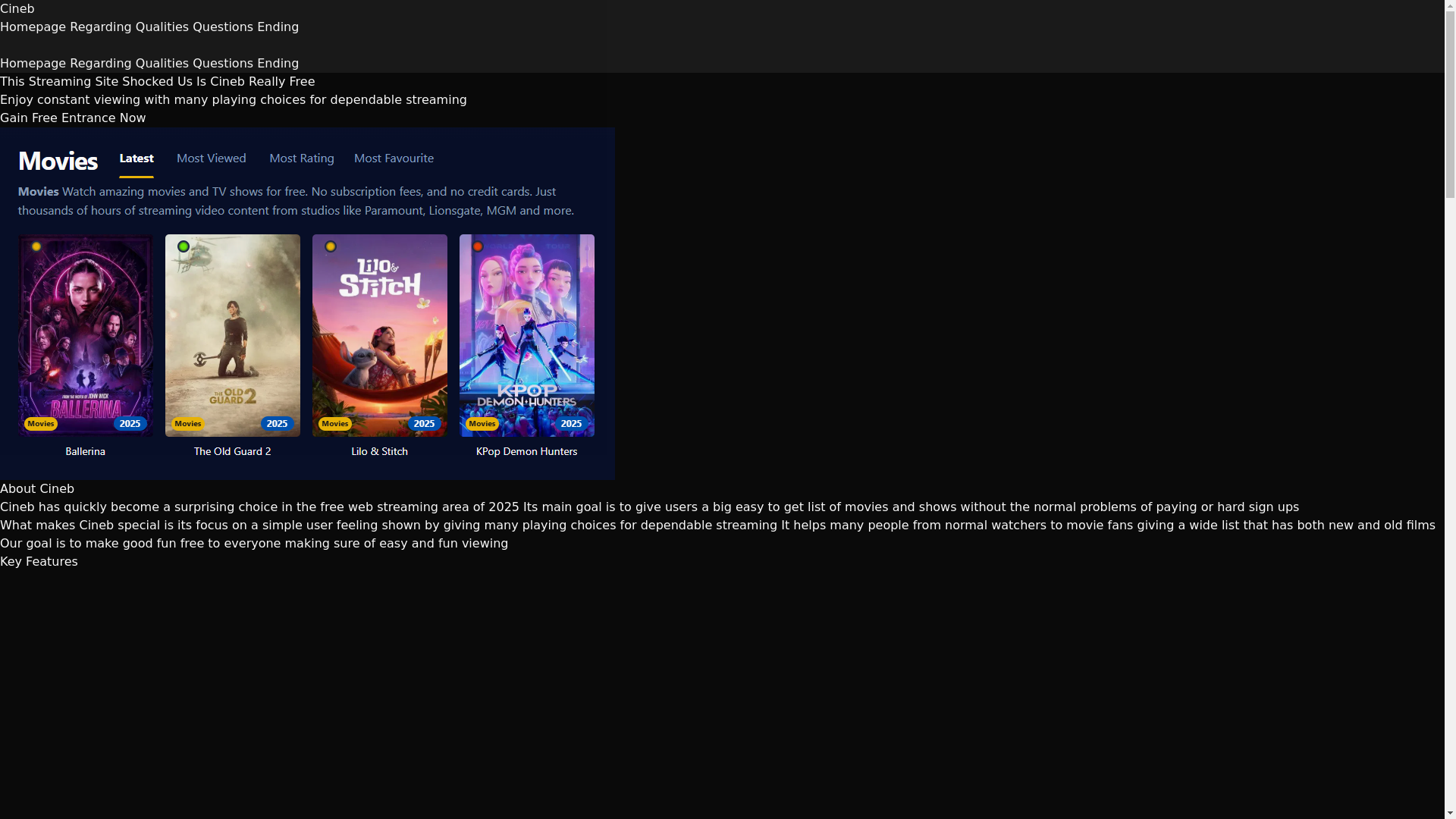 website screenshot of https://cineb-kozv.pages.dev/