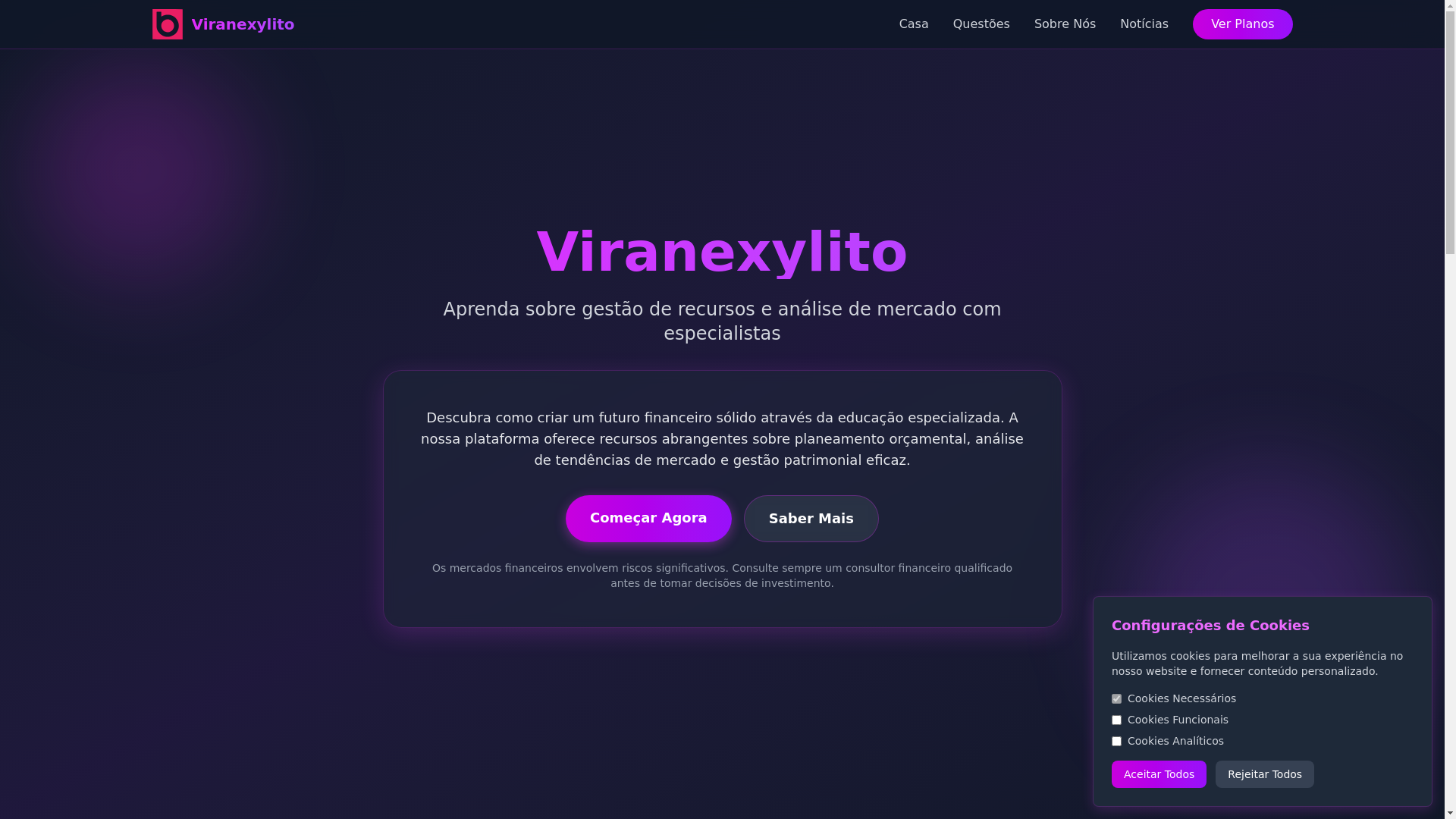 website screenshot of https://viranexylito.com