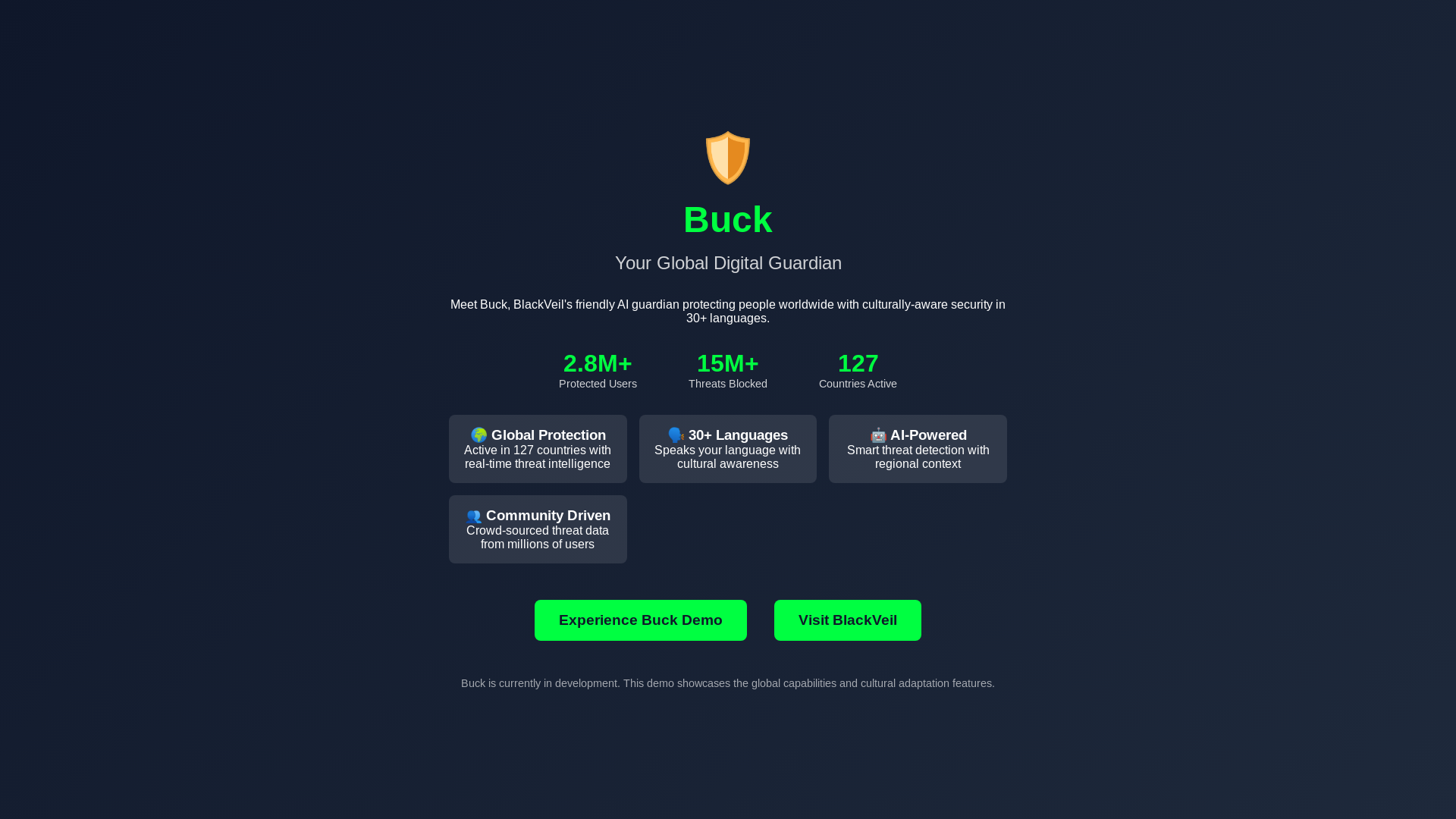 website screenshot of https://buck-global-guardian.pages.dev/