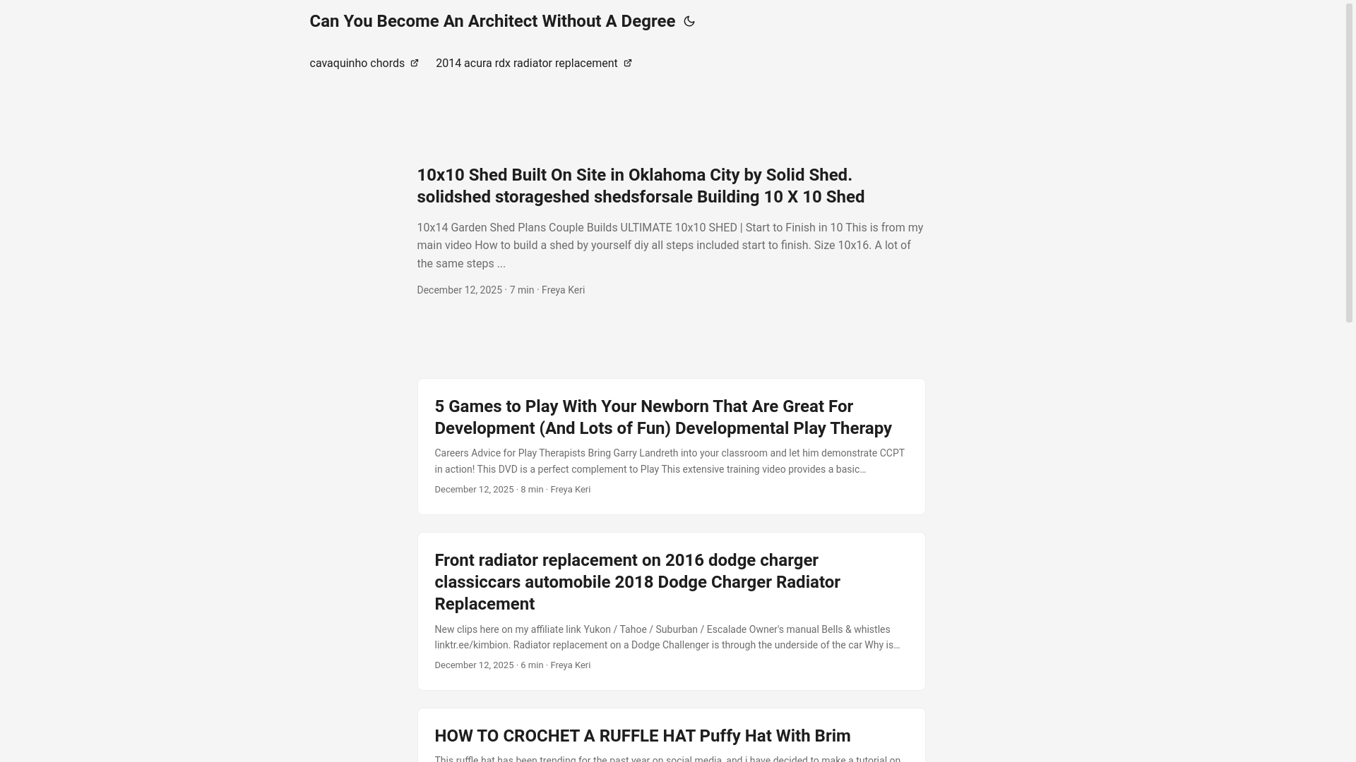 website screenshot of https://canyoubecomeanarchitectwithoutadegree.pages.dev/